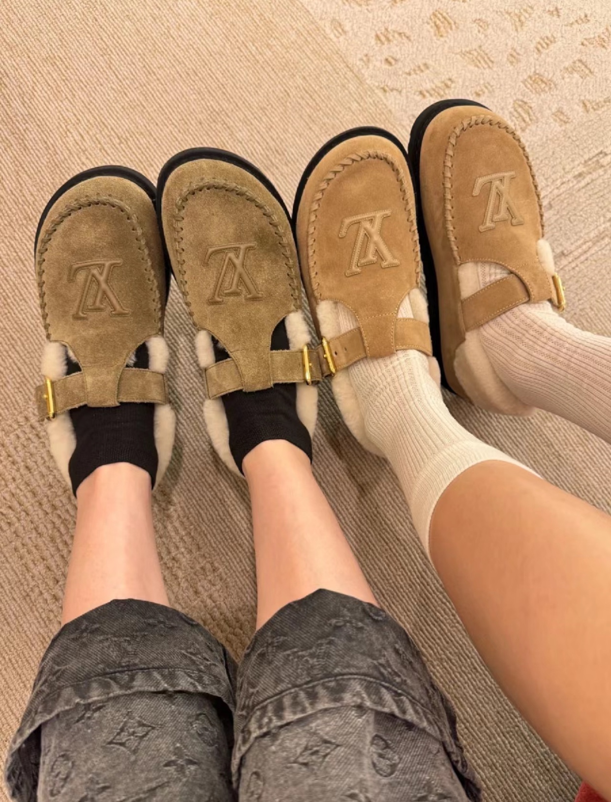 NO:543964,Reference for footing, semi-dragged fur shoes19860909上脚参考,半拖毛毛鞋,Women's Shoes