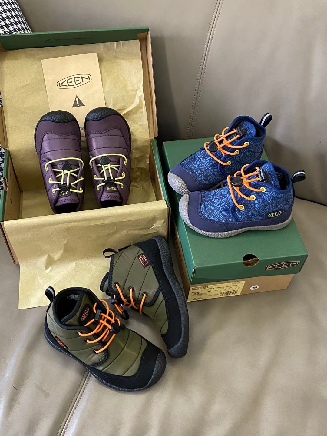 图片[4]-【原图直出🌟尺码：26-37 绝了你可以永远相信keen真是巨巨舒服😍鞋面采用麂皮拼接材质，松紧扣设计🉑自由调节松紧🤩内里加绒保暖亲肤透气🌬️鞋底防滑效果强👍🏻-选品中心