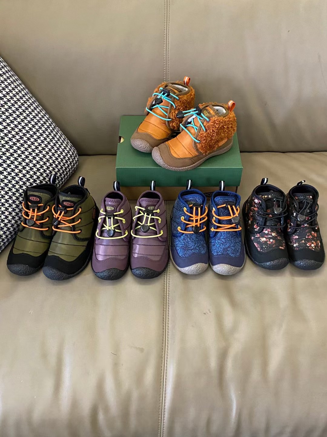 图片[2]-【原图直出🌟尺码：26-37 绝了你可以永远相信keen真是巨巨舒服😍鞋面采用麂皮拼接材质，松紧扣设计🉑自由调节松紧🤩内里加绒保暖亲肤透气🌬️鞋底防滑效果强👍🏻-选品中心