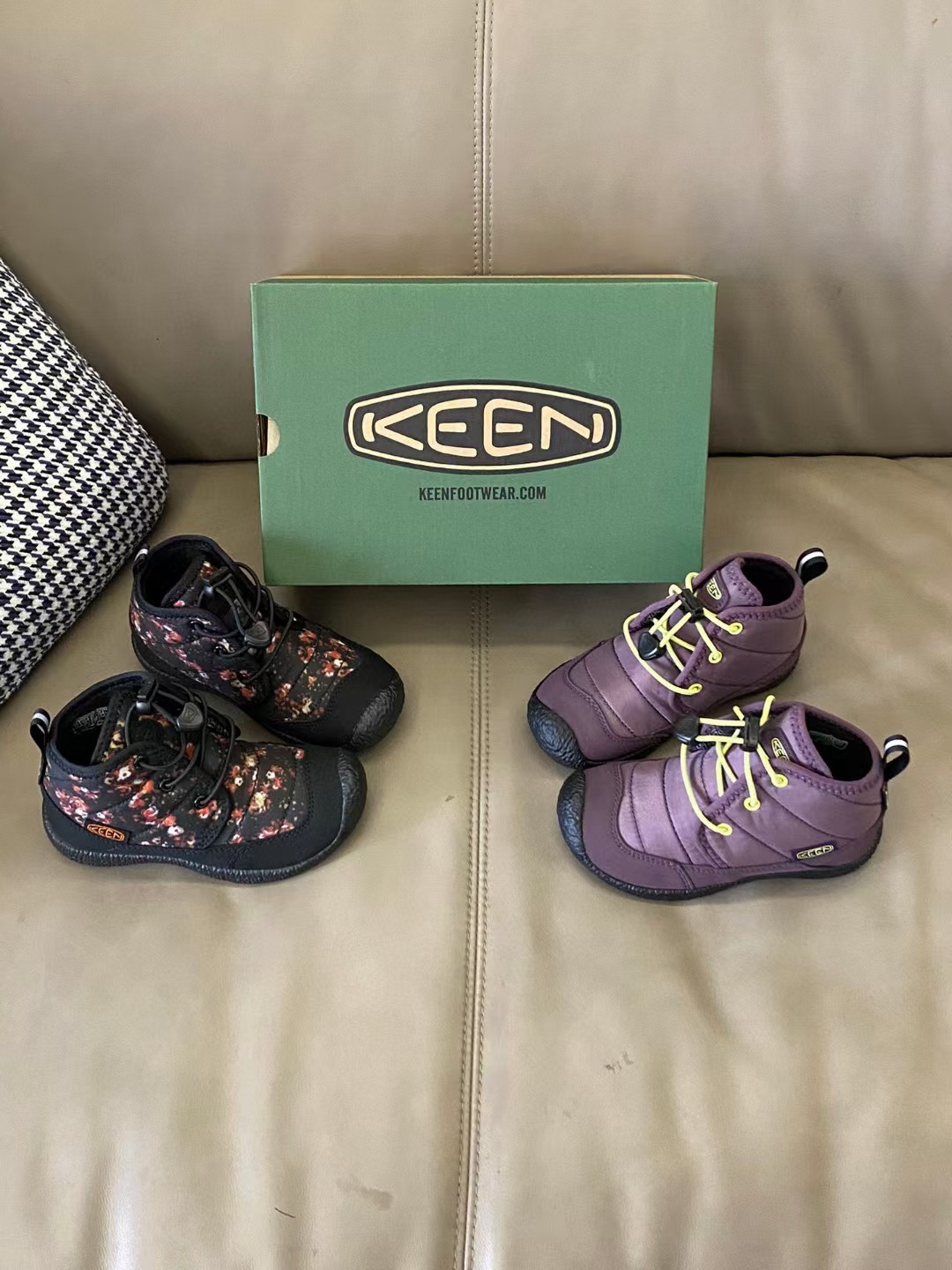 图片[6]-【原图直出🌟尺码：26-37 绝了你可以永远相信keen真是巨巨舒服😍鞋面采用麂皮拼接材质，松紧扣设计🉑自由调节松紧🤩内里加绒保暖亲肤透气🌬️鞋底防滑效果强👍🏻-选品中心