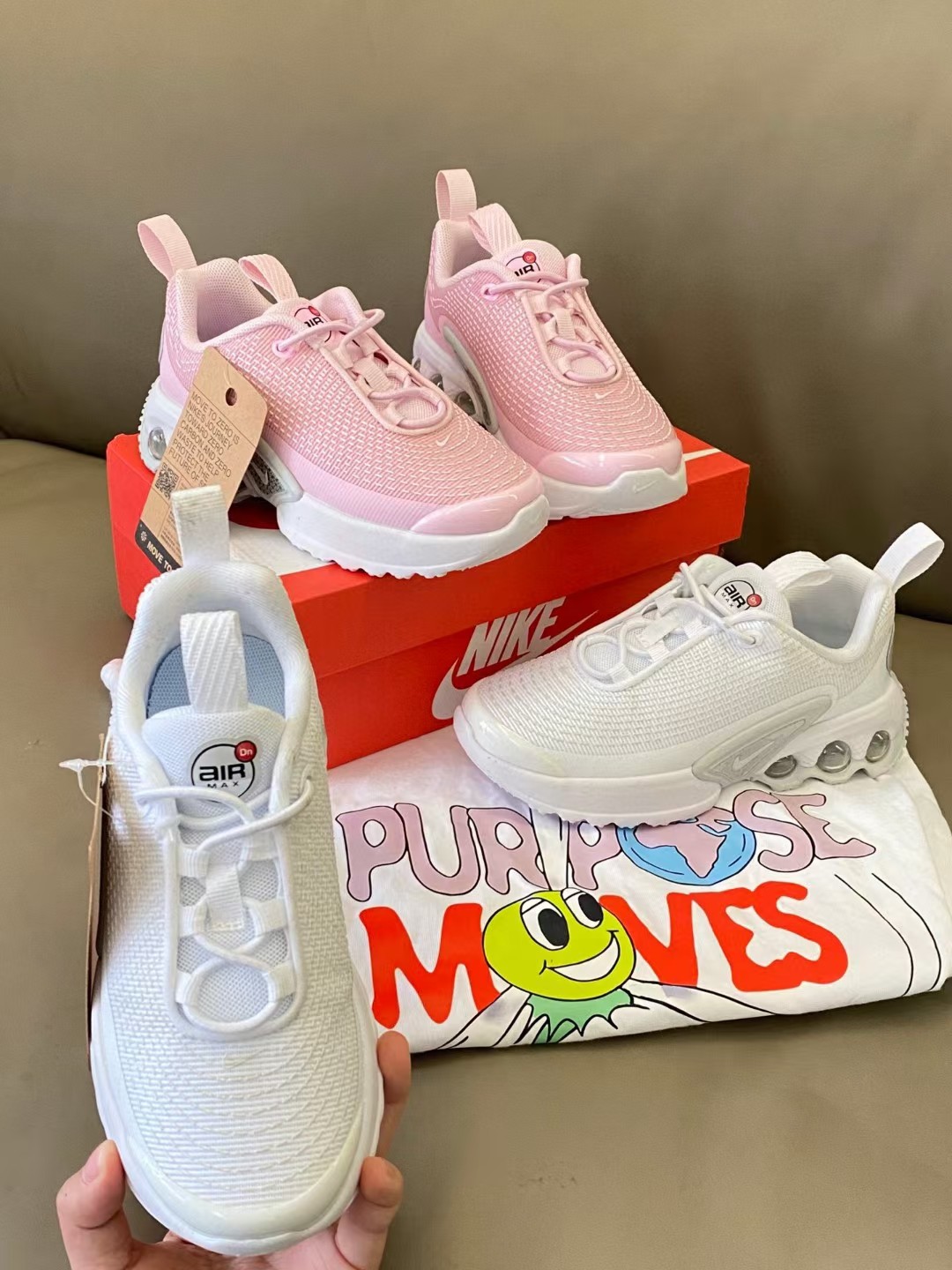 图片[4]-原图直出🌟 NK新款DN松紧带儿童气垫运动鞋💫采用优质鞋面拼接，质感超赞👍🏻真实后跟气垫填充，脚感超舒服☁️松紧带一脚蹬设计，穿脱超方便✌🏻-选品中心