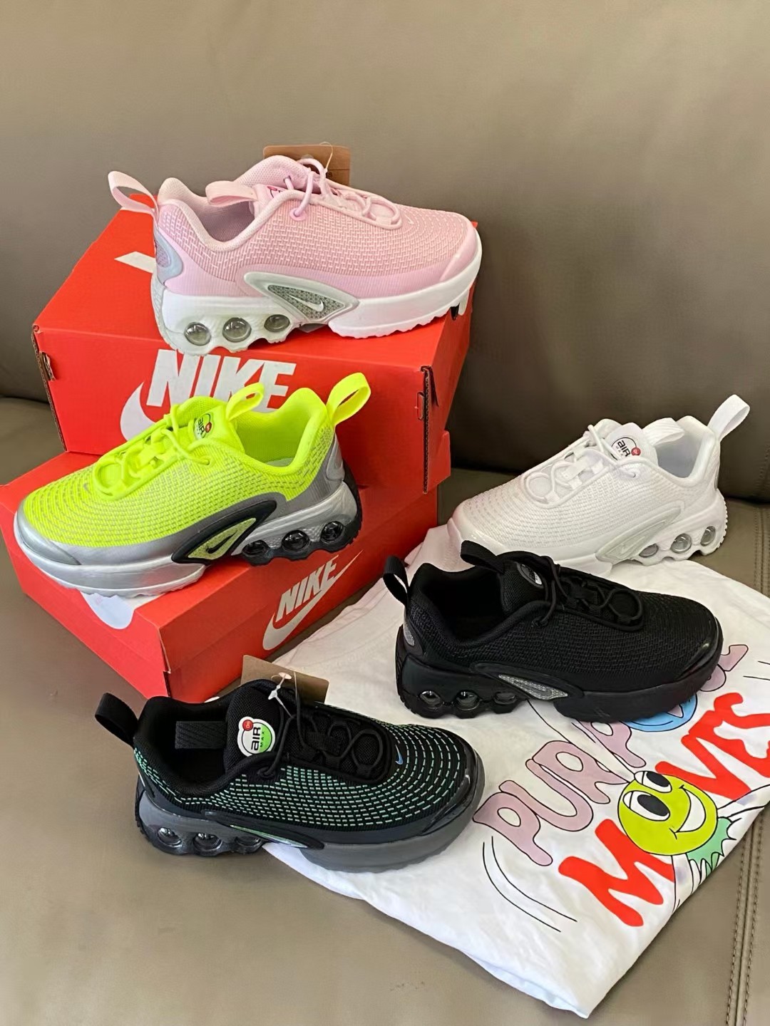 图片[2]-原图直出🌟 NK新款DN松紧带儿童气垫运动鞋💫采用优质鞋面拼接，质感超赞👍🏻真实后跟气垫填充，脚感超舒服☁️松紧带一脚蹬设计，穿脱超方便✌🏻-选品中心