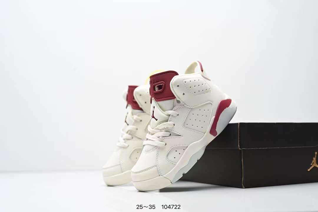 图片[2]-童鞋Nike Air Jordan 6 Retro”Georgetown“乔丹AJ6代复古休闲文化篮球鞋“乔治城灰蓝麂皮” 尺码：25～35-选品中心