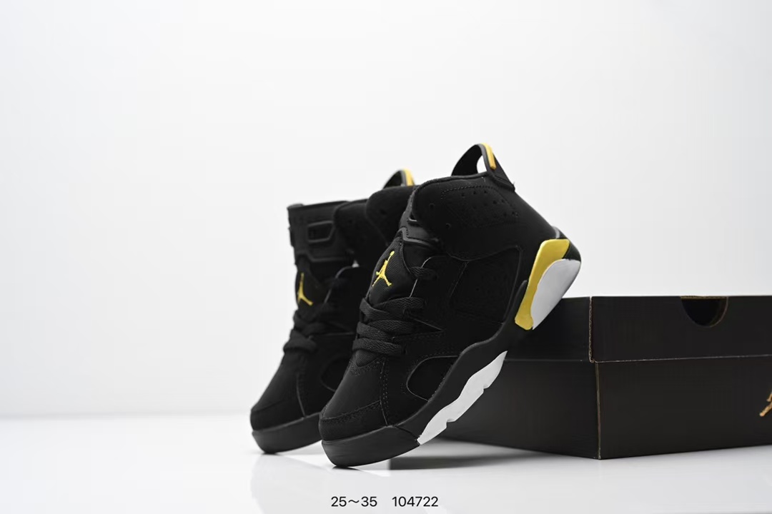 图片[3]-童鞋Nike Air Jordan 6 Retro”Georgetown“乔丹AJ6代复古休闲文化篮球鞋“乔治城灰蓝麂皮” 尺码：25～35-选品中心