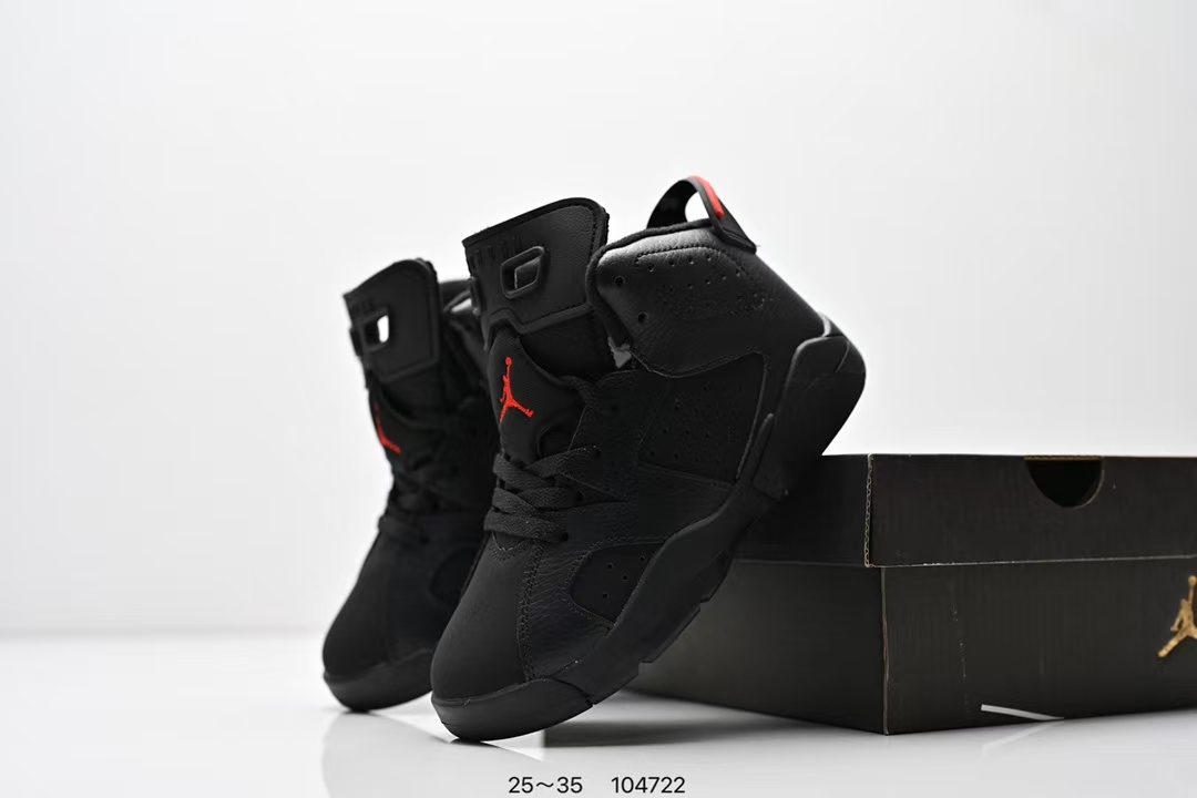 图片[5]-童鞋Nike Air Jordan 6 Retro”Georgetown“乔丹AJ6代复古休闲文化篮球鞋“乔治城灰蓝麂皮” 尺码：25～35-选品中心