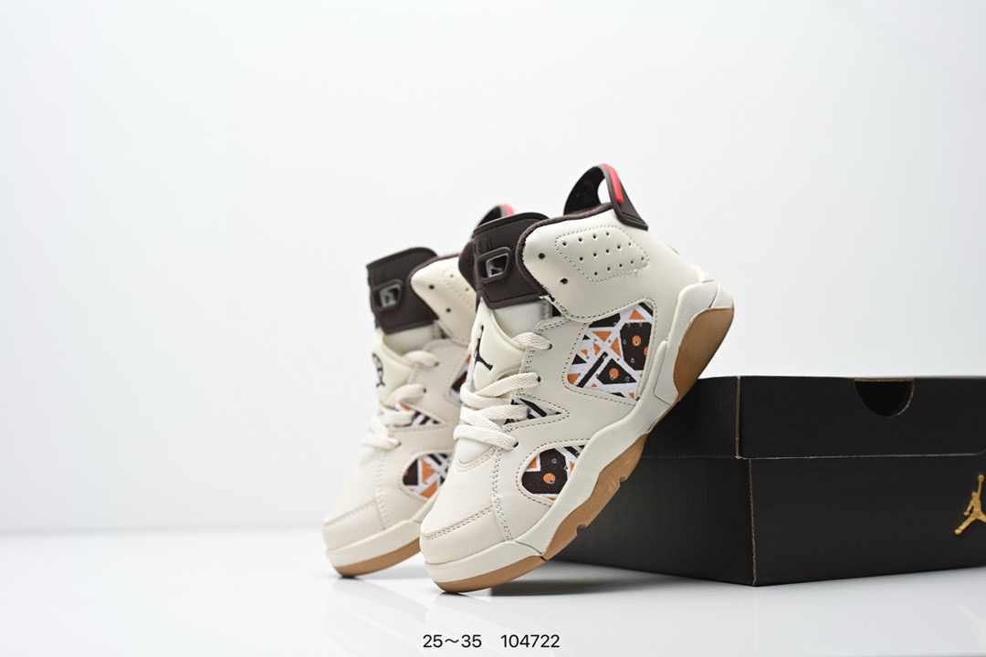 图片[8]-童鞋Nike Air Jordan 6 Retro”Georgetown“乔丹AJ6代复古休闲文化篮球鞋“乔治城灰蓝麂皮” 尺码：25～35-选品中心