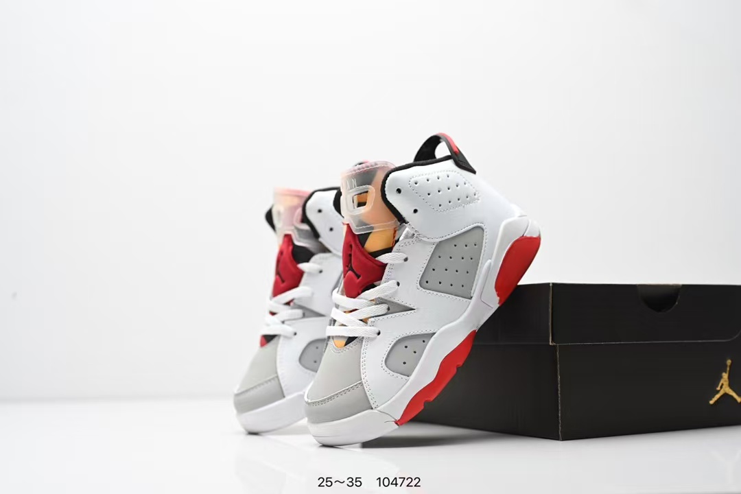 图片[9]-童鞋Nike Air Jordan 6 Retro”Georgetown“乔丹AJ6代复古休闲文化篮球鞋“乔治城灰蓝麂皮” 尺码：25～35-选品中心