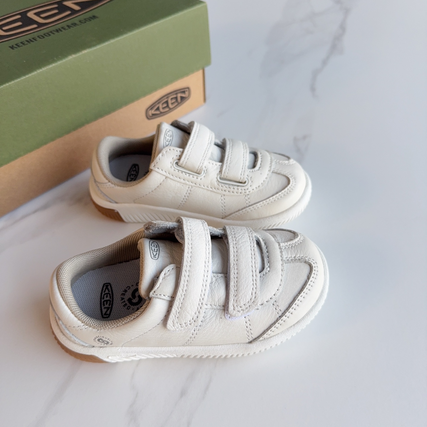 KEEN科恩双魔术贴儿童户外功能鞋 真头层牛皮材质，软底耐磨。尺码：24-37-选品中心