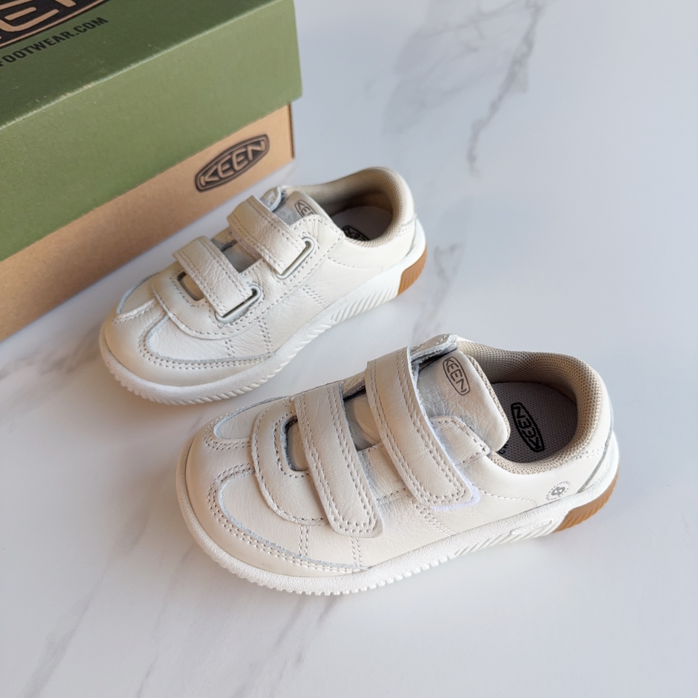 图片[2]-KEEN科恩双魔术贴儿童户外功能鞋 真头层牛皮材质，软底耐磨。尺码：24-37-选品中心