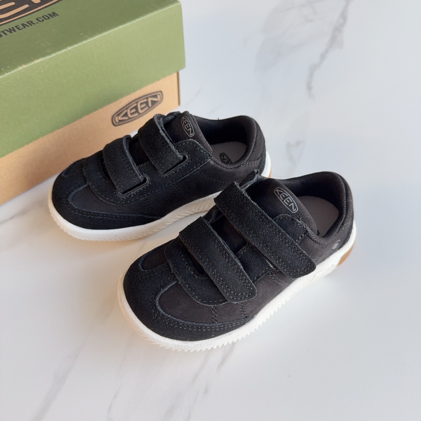 图片[2]-KEEN科恩双魔术贴儿童户外功能鞋 真头层牛皮材质，软底耐磨。尺码：24-37-选品中心