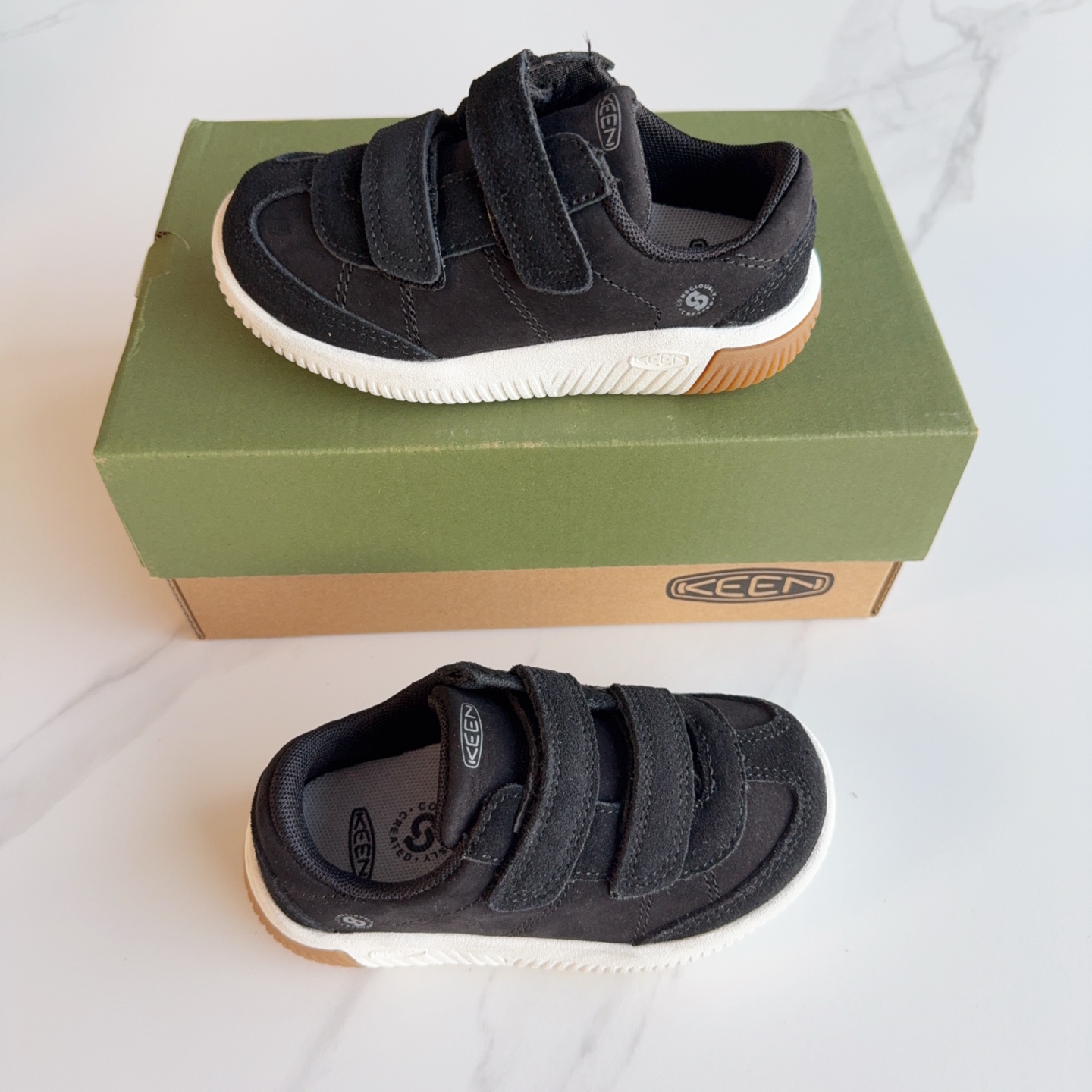 图片[3]-KEEN科恩双魔术贴儿童户外功能鞋 真头层牛皮材质，软底耐磨。尺码：24-37-选品中心