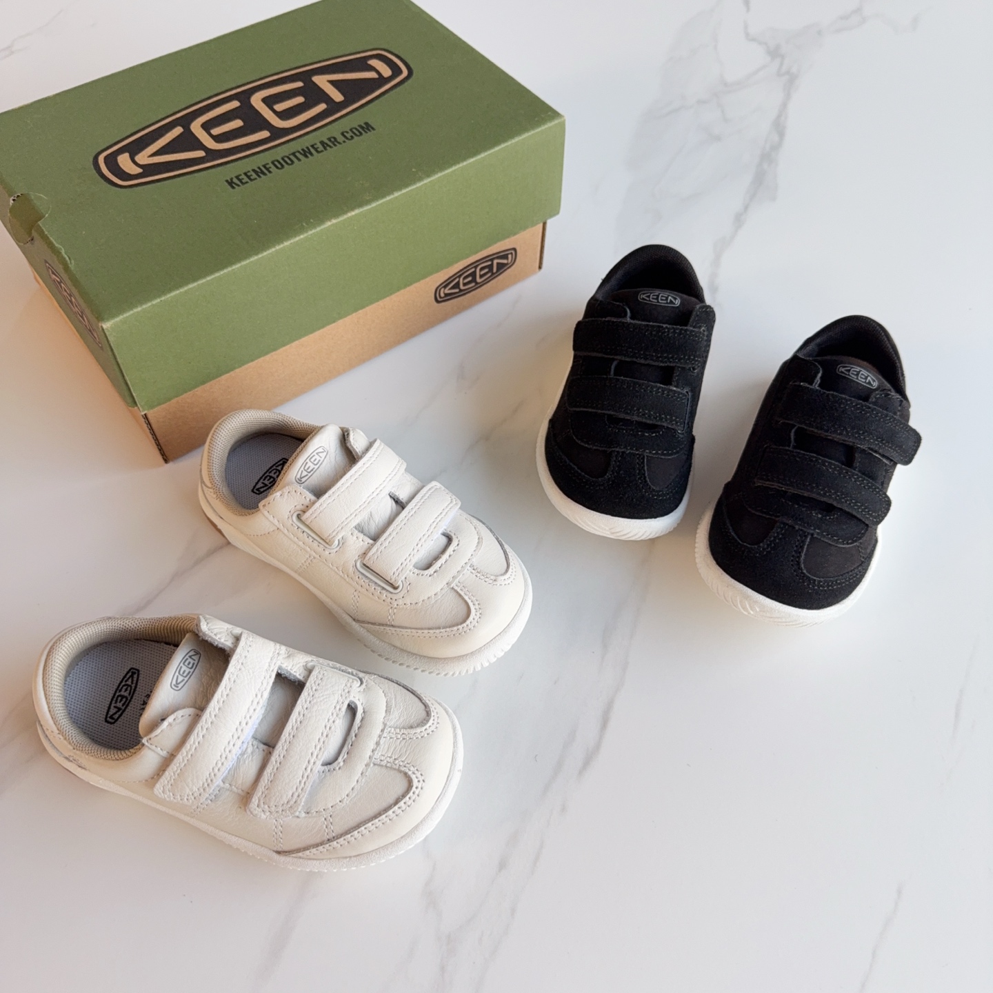 KEEN科恩双魔术贴儿童户外功能鞋 真头层牛皮材质，软底耐磨。尺码：24-37-选品中心