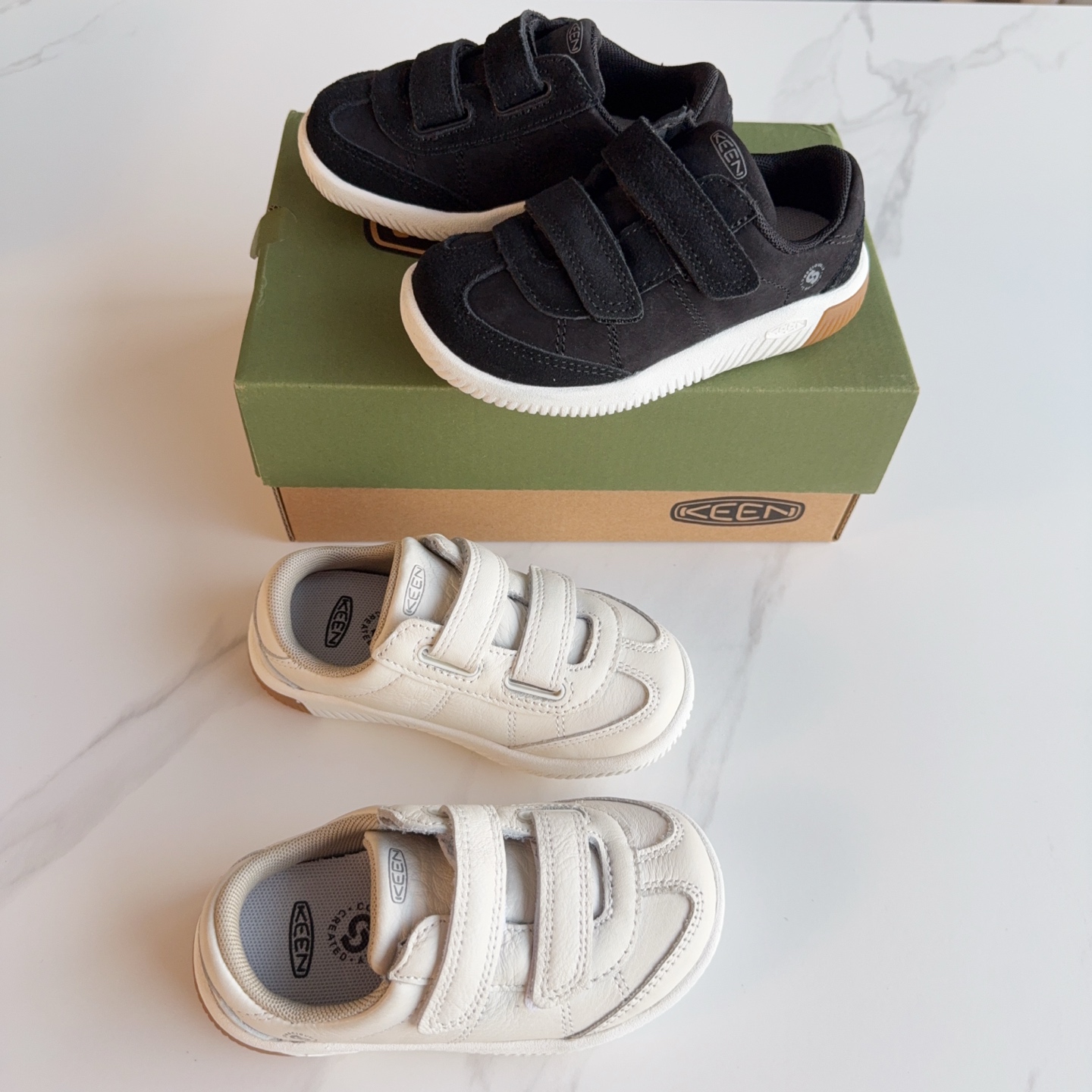 图片[2]-KEEN科恩双魔术贴儿童户外功能鞋 真头层牛皮材质，软底耐磨。尺码：24-37-选品中心