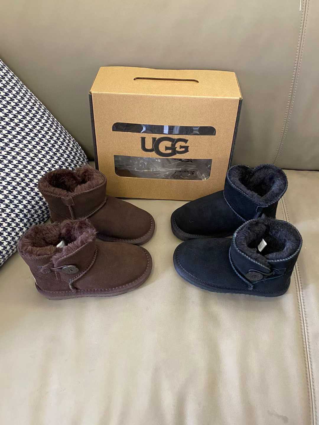 图片[2]-原图直出🌟 鞋面是反绒牛皮的，内里有加厚长毛绒，穿着超级舒服🫠超级暖和🤩纽扣款的纽扣🈶质感不廉价👻鞋底防滑耐磨✅ 尺码：21-37-选品中心