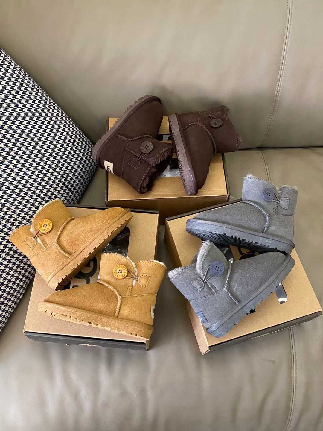 图片[3]-原图直出🌟 鞋面是反绒牛皮的，内里有加厚长毛绒，穿着超级舒服🫠超级暖和🤩纽扣款的纽扣🈶质感不廉价👻鞋底防滑耐磨✅ 尺码：21-37-选品中心