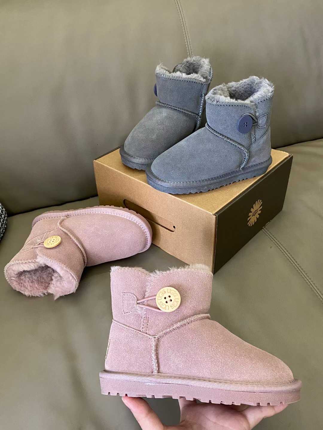 图片[6]-原图直出🌟 鞋面是反绒牛皮的，内里有加厚长毛绒，穿着超级舒服🫠超级暖和🤩纽扣款的纽扣🈶质感不廉价👻鞋底防滑耐磨✅ 尺码：21-37-选品中心