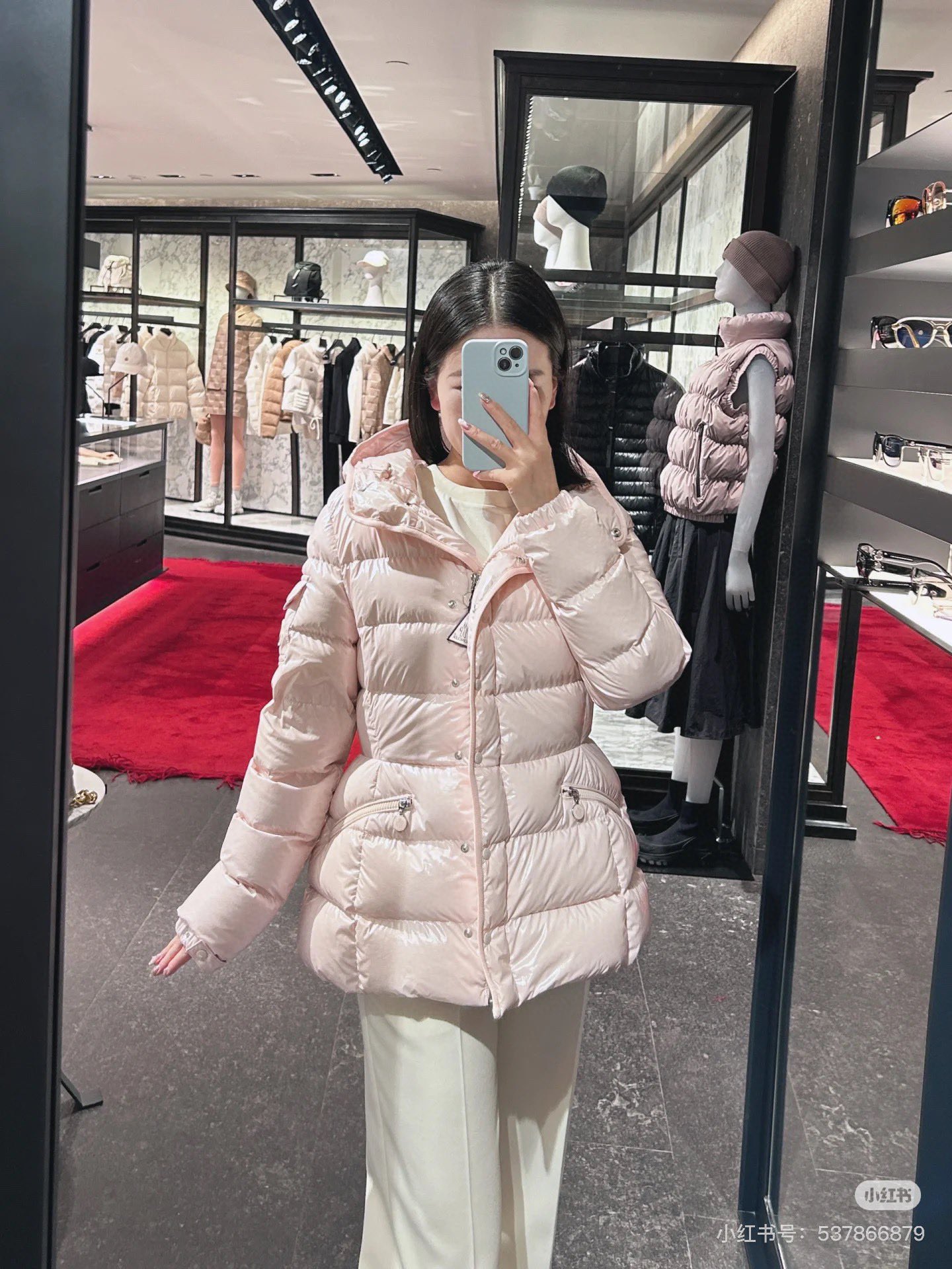 Moncler Hooded Padded Quilted Lightweight Shiny Down Jacket Winter Coat 3 i1727352761 2266 8