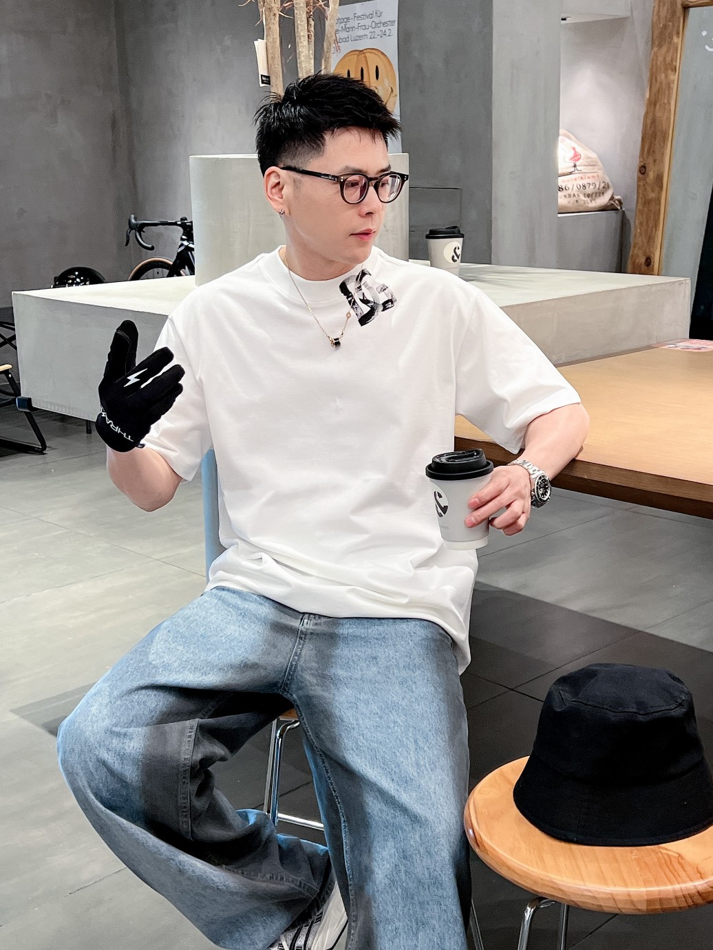 DG * 𝟐6𝐬s 春夏休闲短袖定制面料 品牌经典LOGO 工艺精致 休闲百搭 【𝐒𝐢𝐳𝐞：码数】 S-