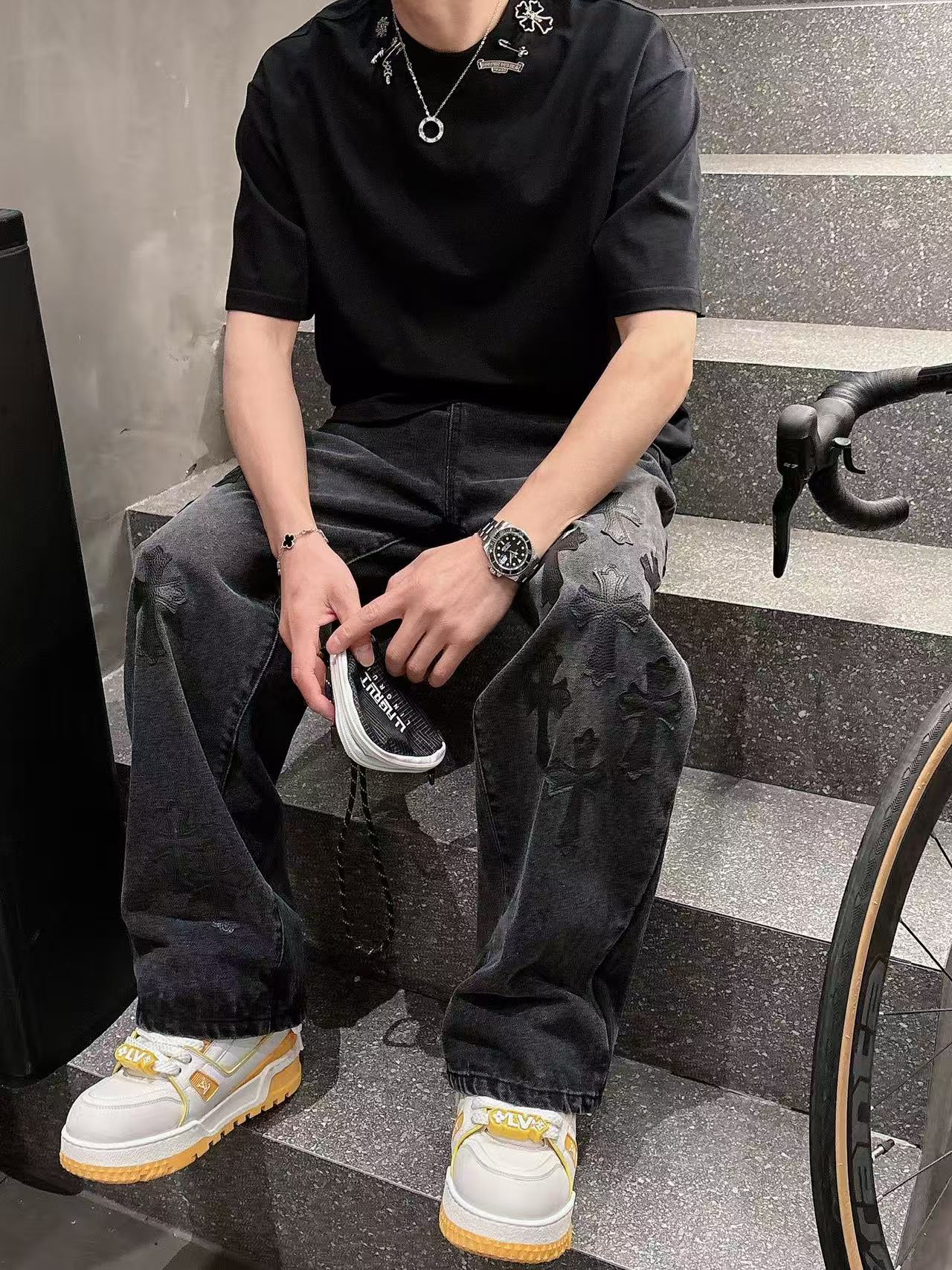 克罗心 * 𝟐6𝐬s 春夏休闲短袖定制面料 品牌经典LOGO 工艺精致 休闲百搭 【𝐒𝐢𝐳𝐞：码数】 S