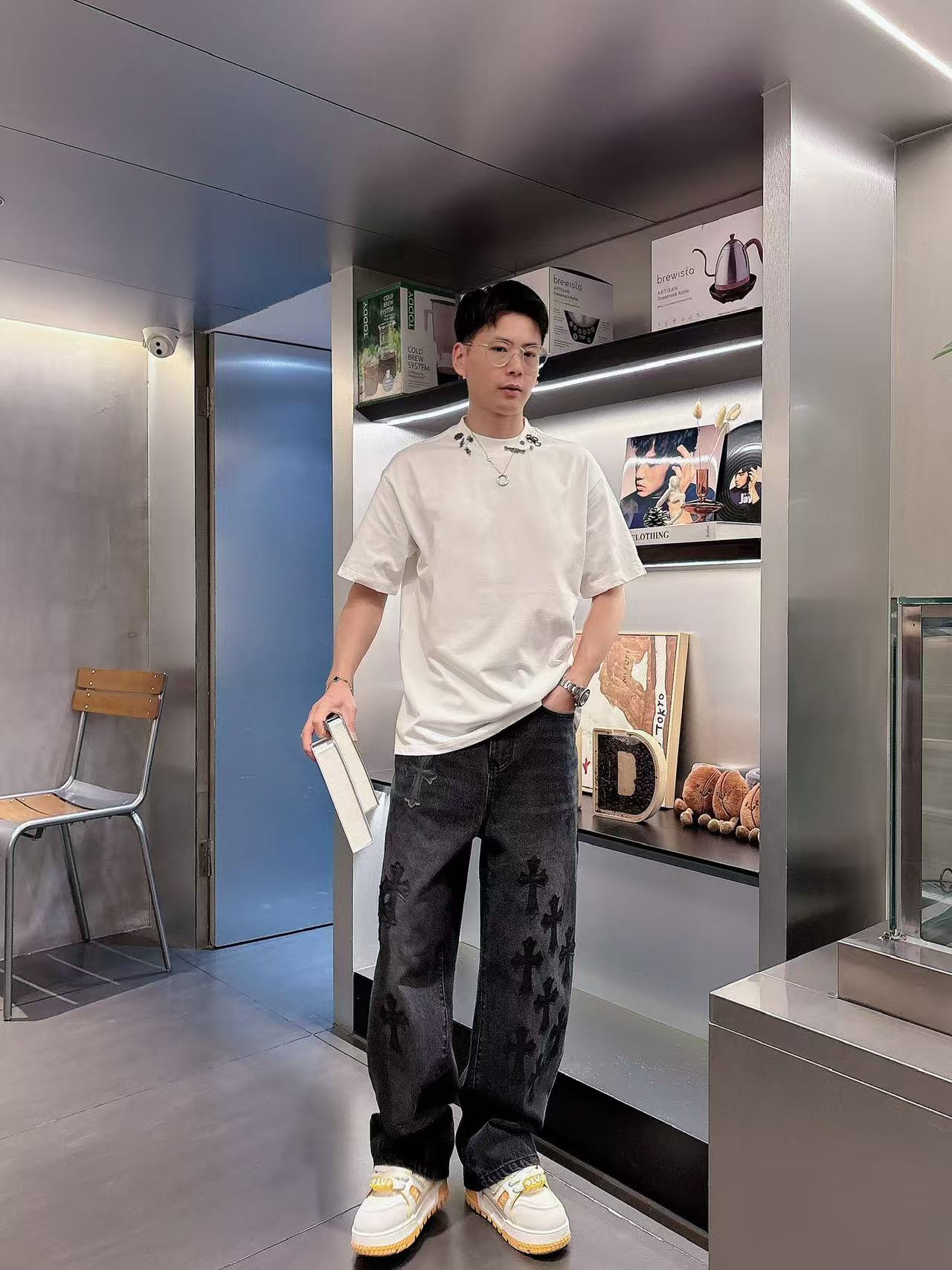 克罗心 * 𝟐6𝐬s 春夏休闲短袖定制面料 品牌经典LOGO 工艺精致 休闲百搭 【𝐒𝐢𝐳𝐞：码数】 S