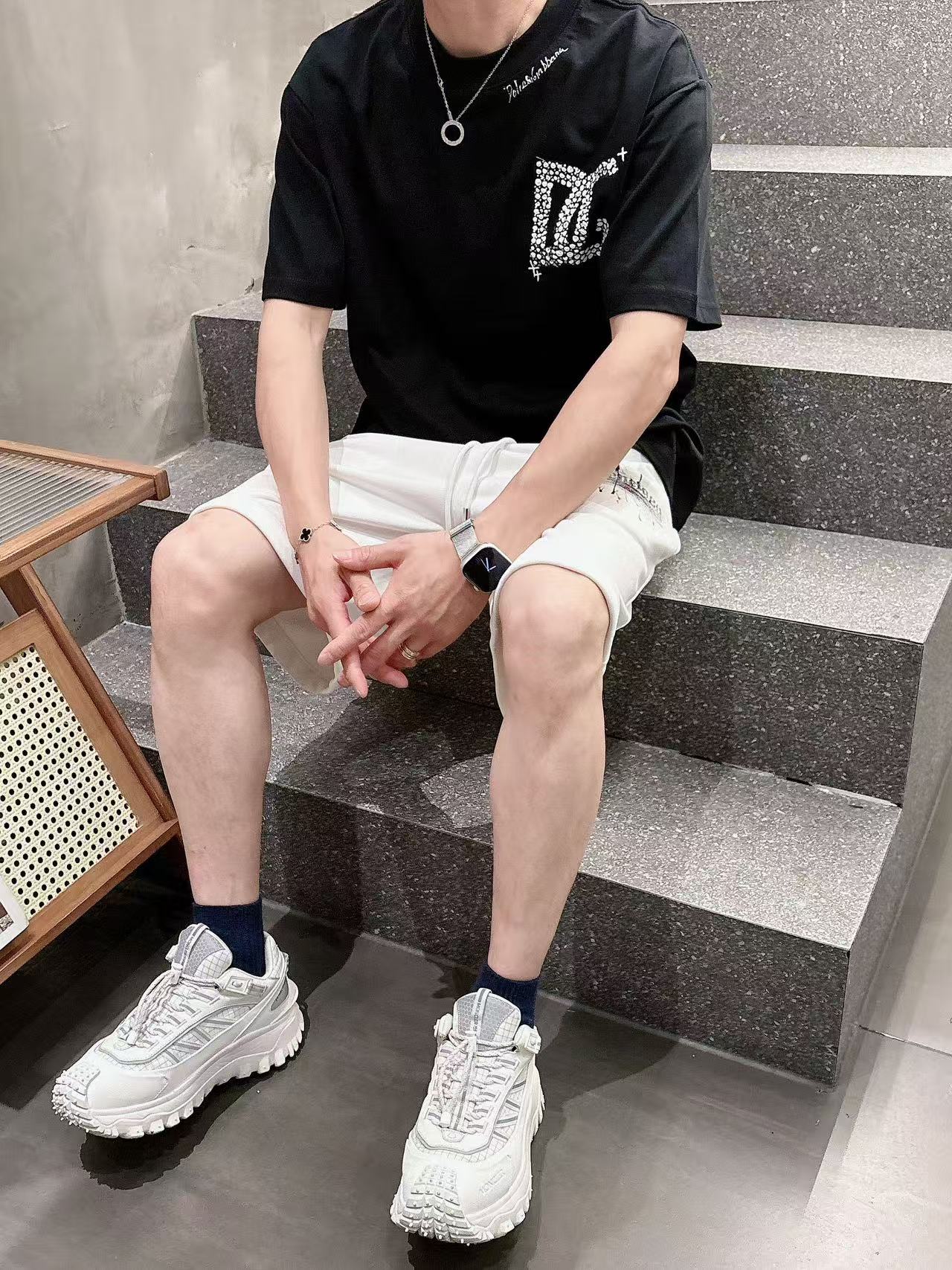 巴黎世家* 𝟐6𝐬s 春夏休闲短裤 定制面料 手绘定制标 品牌经典LOGO 工艺精致 休闲百搭 【𝐒𝐢𝐳