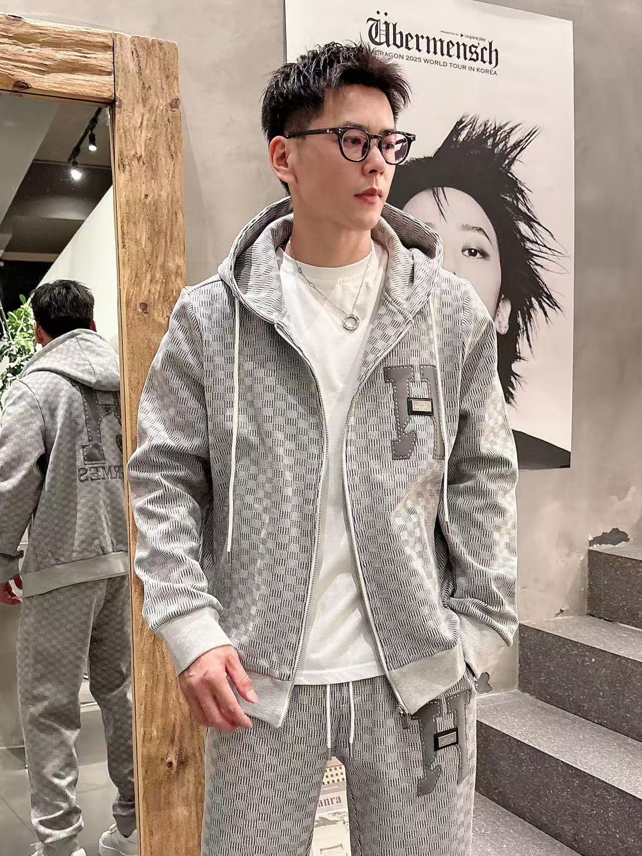 H家* 𝟐5𝐬s 秋冬新款 时尚休闲套装 品牌经典LOGO ，舒适度极好，手触感强烈。辨识度极高 定制进