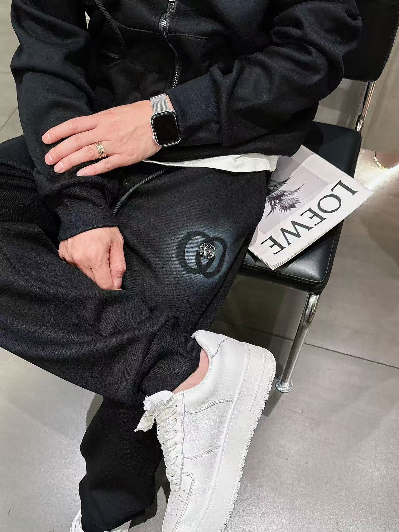 古驰* 𝟐5𝐬s 秋冬新款 时尚休闲套装 品牌经典LOGO ，舒适度极好，手触感强烈。辨识度极高 定制进