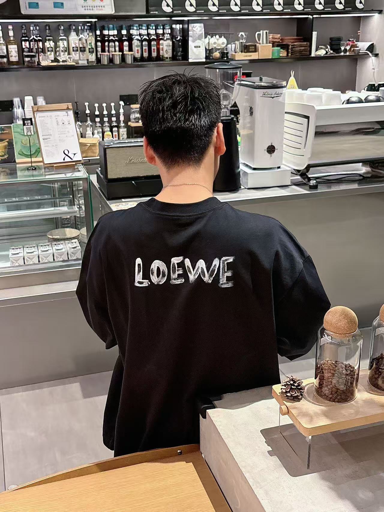 2025秋季新款 罗意威 手绘定制标休闲长袖 【over size宽松版型】 定制300g高支100%纯