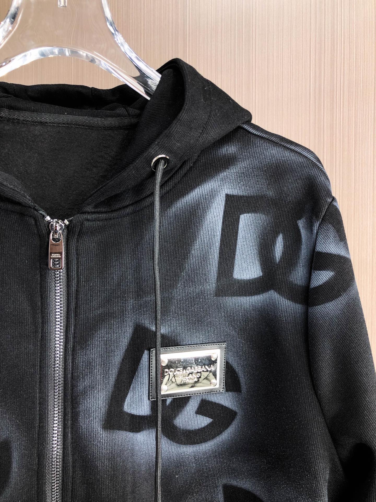 DG*（黑色）（套装可分开）𝟐5𝐬s 秋冬新款 时尚休闲套装 品牌经典LOGO ，舒适度极好，手触感强烈