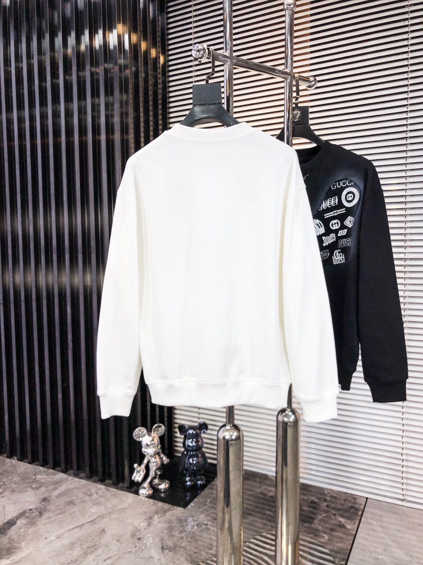 古驰 25秋冬系列卫衣400克毛圈面料 经典印花工艺 手感舒适 百搭休闲卫衣 码数：S-4XL颜色：黑 