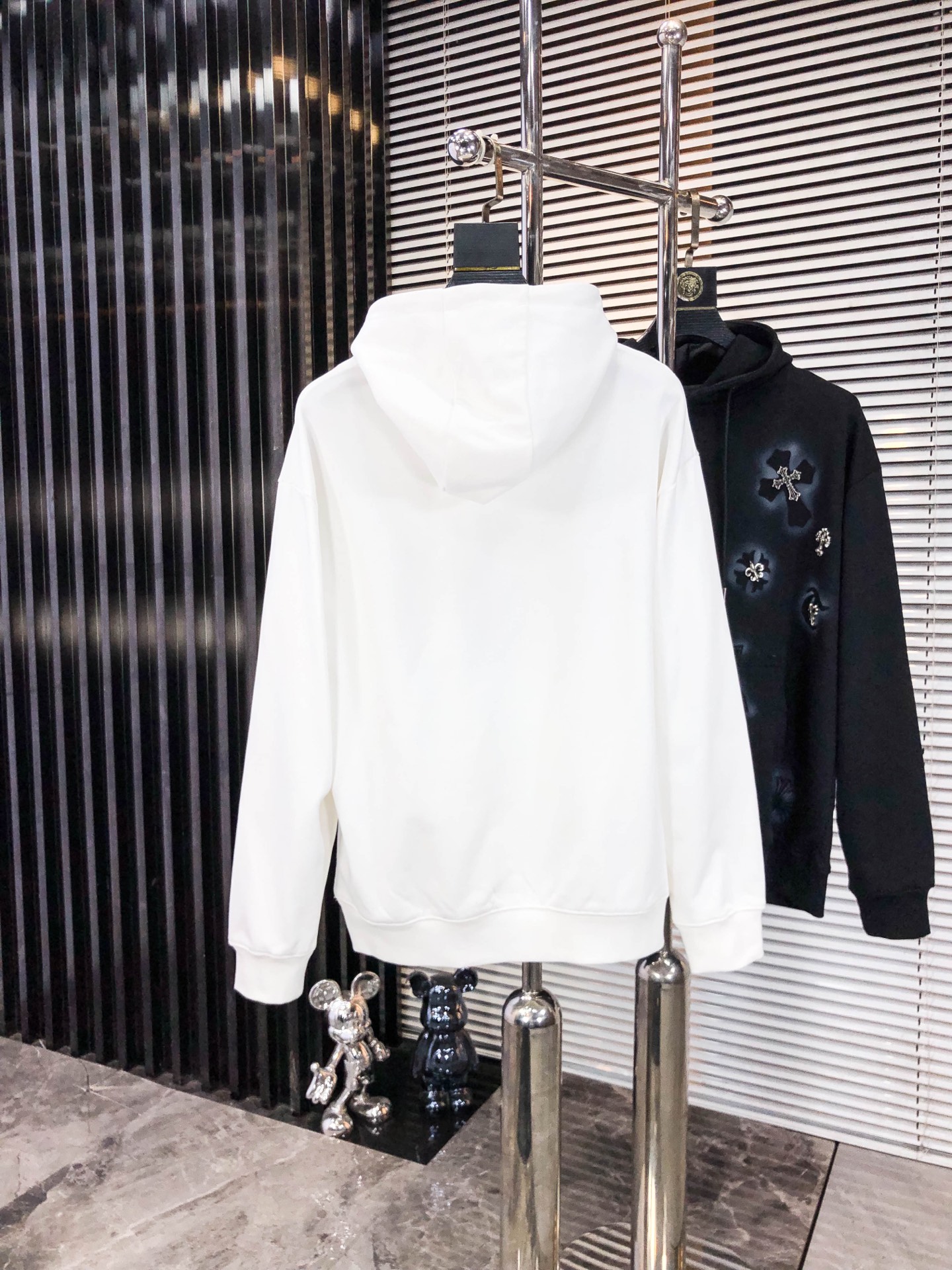 克罗心 25秋冬系列卫衣400克毛圈面料 喷绘工艺 定制标手感舒适 百搭休闲带帽卫衣 码数：S-4XL颜