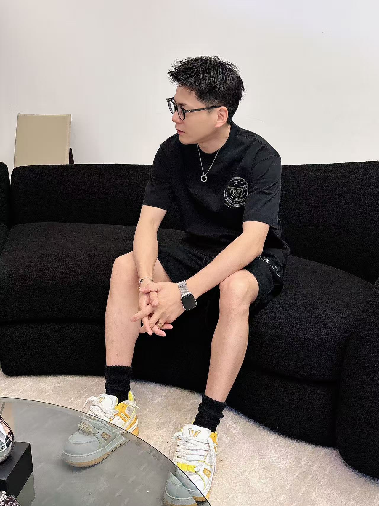LV * 𝟐6𝐬s 春夏 短袖套装 （可分开） 微宽松版型 品牌经典LOGO 工艺精致 100%纯棉 休