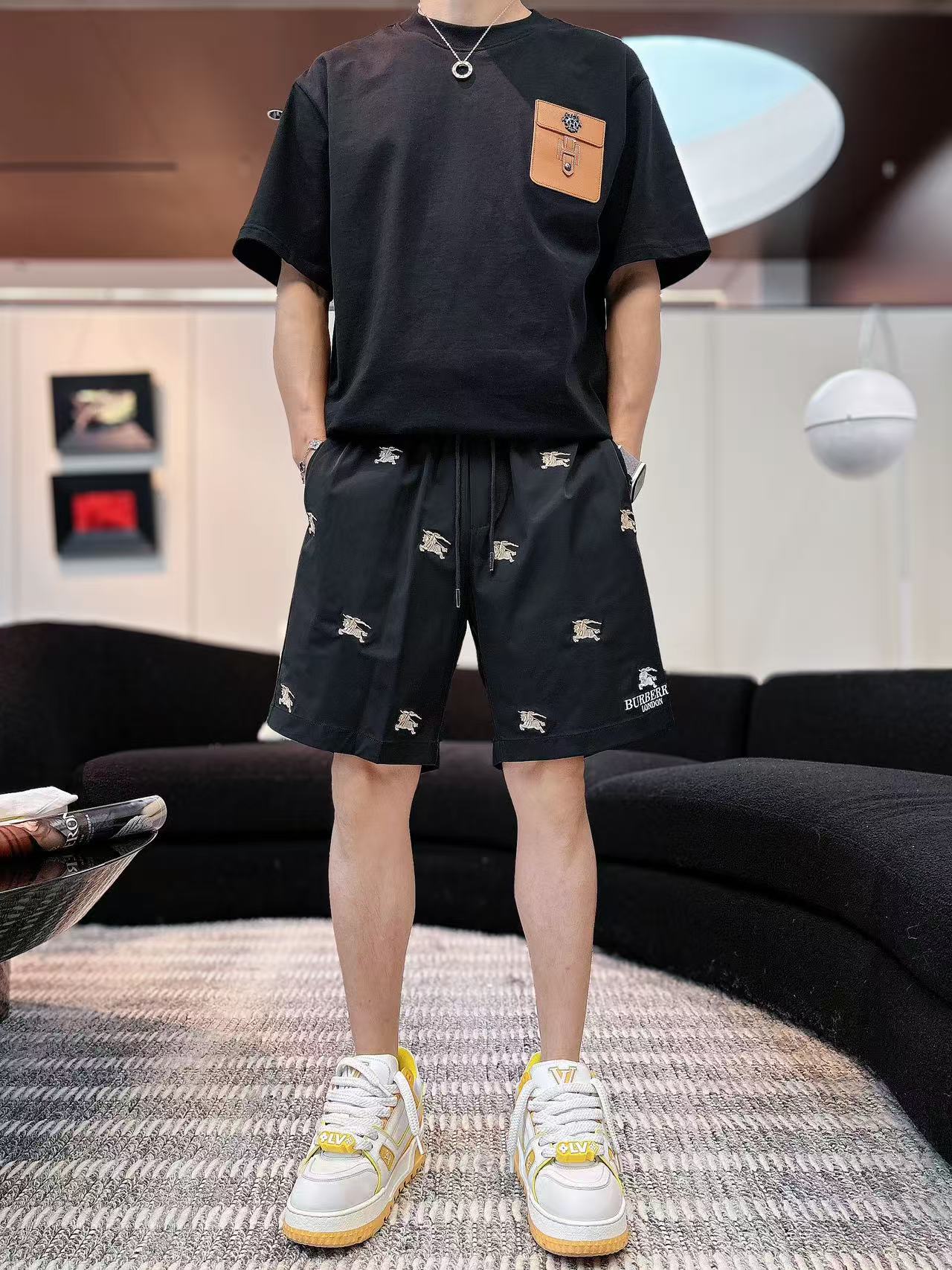 巴宝莉* 𝟐6𝐬s 春夏休闲速干短裤 定制面料 定制标 品牌经典LOGO 工艺精致 休闲百搭 【𝐒𝐢𝐳𝐞