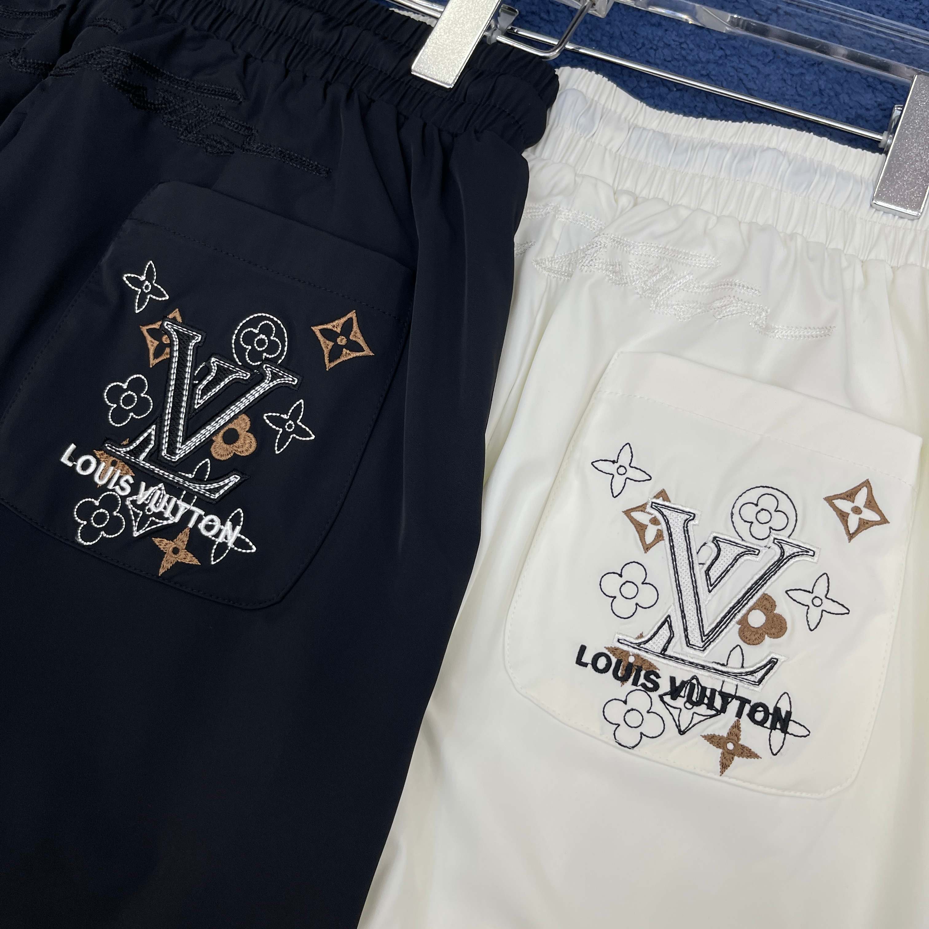 LV* 𝟐6𝐬s 春夏休闲速干短裤 定制面料 定制标 品牌经典LOGO 工艺精致 休闲百搭 【𝐒𝐢𝐳𝐞：