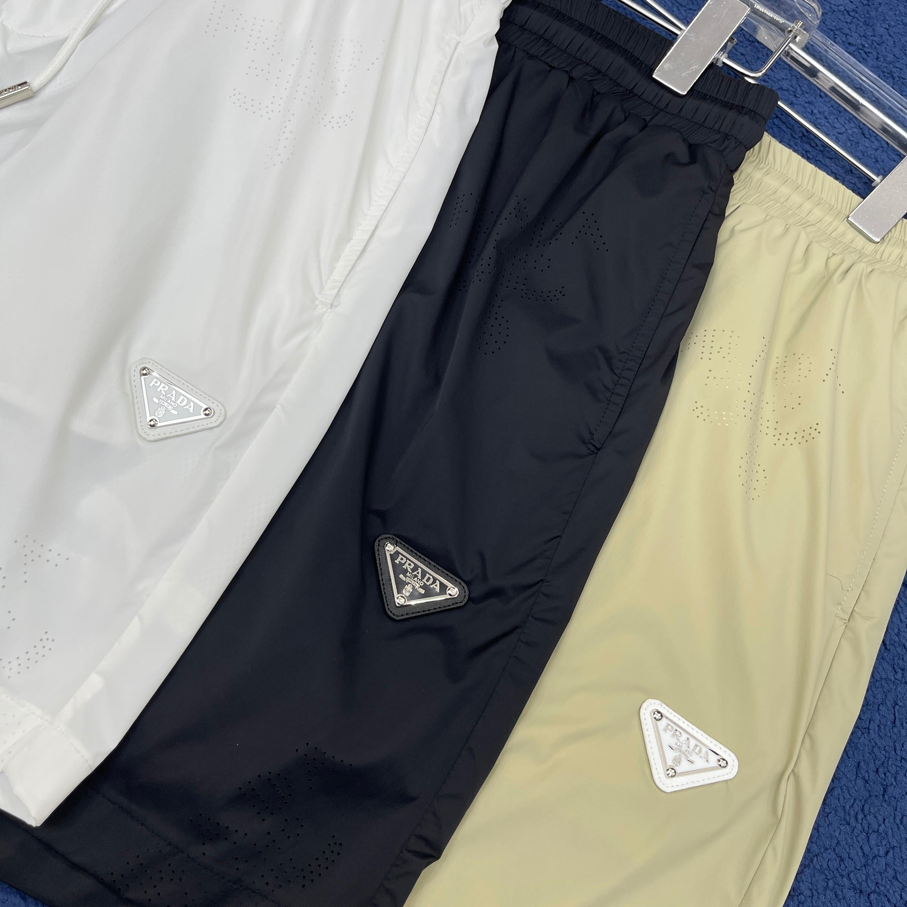 普拉达* 𝟐6𝐬s 春夏休闲速干短裤 定制面料 定制标 品牌经典LOGO 工艺精致 休闲百搭 【𝐒𝐢𝐳𝐞
