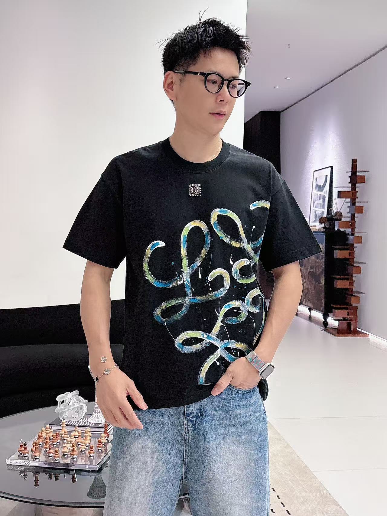 罗意威 * 𝟐6𝐬s 春夏休闲短袖定制面料 品牌经典LOGO 工艺精致 休闲百搭 【𝐒𝐢𝐳𝐞：码数】 S