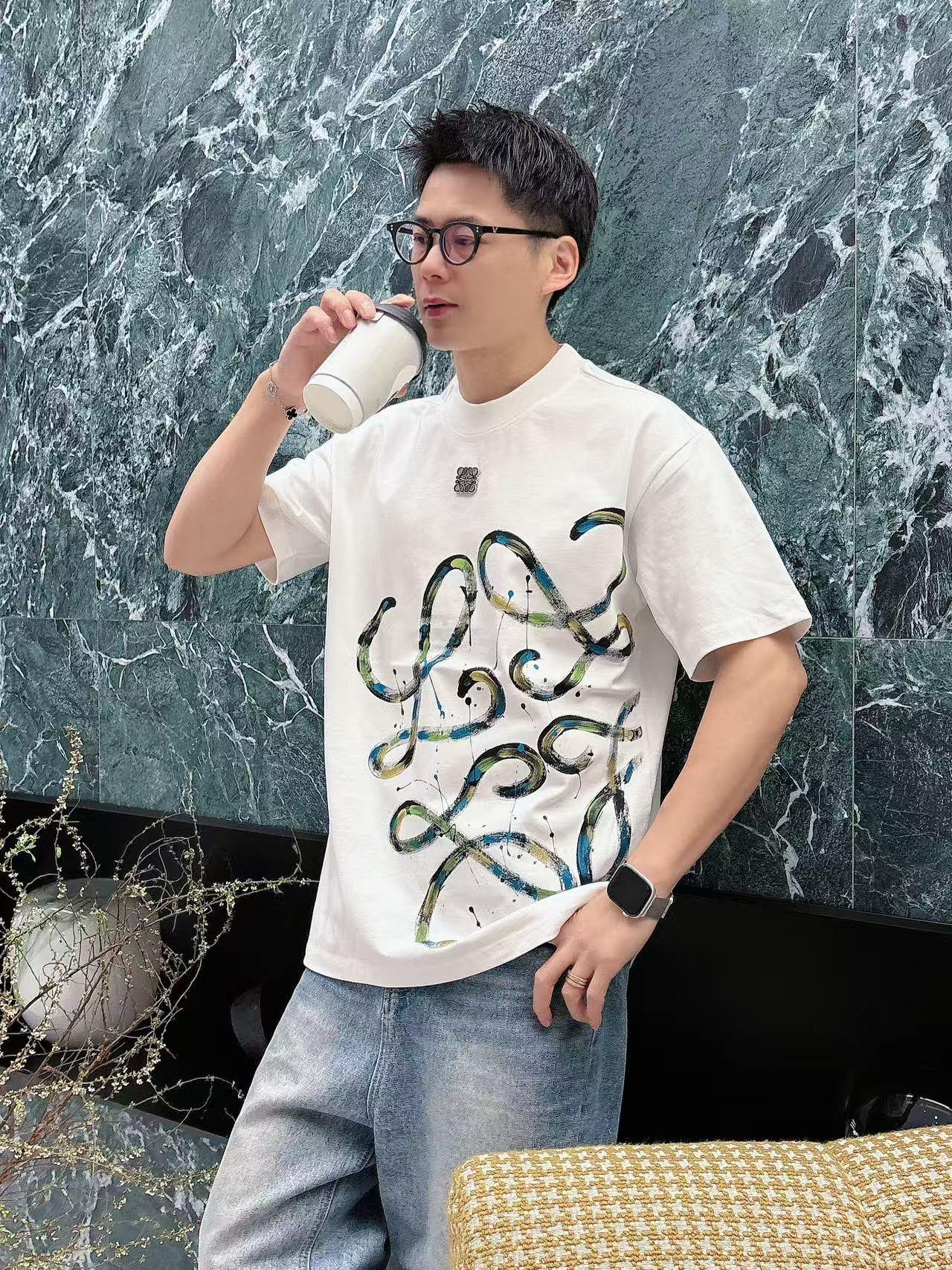 罗意威 * 𝟐6𝐬s 春夏休闲短袖定制面料 品牌经典LOGO 工艺精致 休闲百搭 【𝐒𝐢𝐳𝐞：码数】 S
