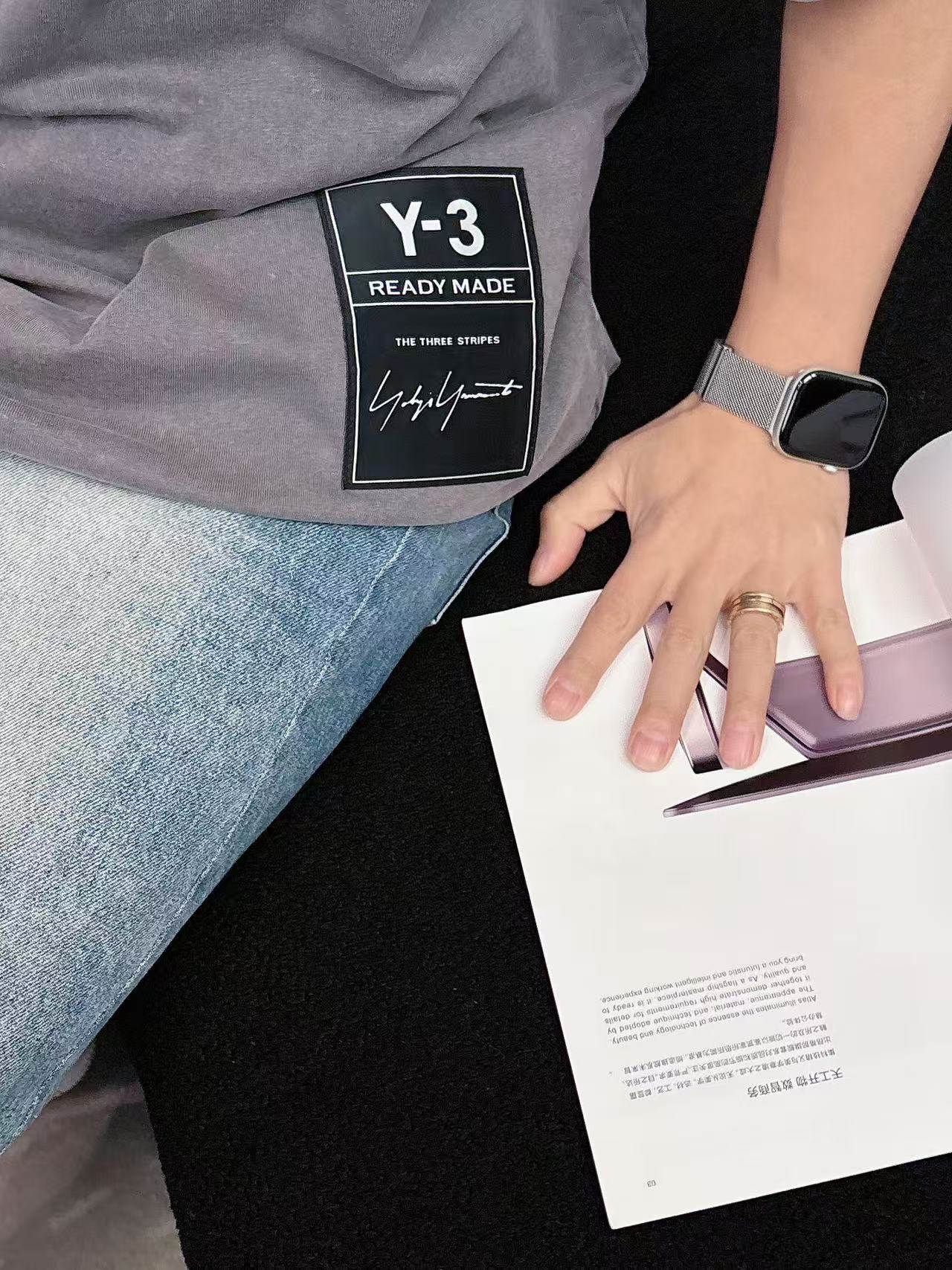 Y-3 * 𝟐6𝐬s 春夏休闲短袖定制面料 品牌经典LOGO 工艺精致 休闲百搭 【𝐒𝐢𝐳𝐞：码数】 S
