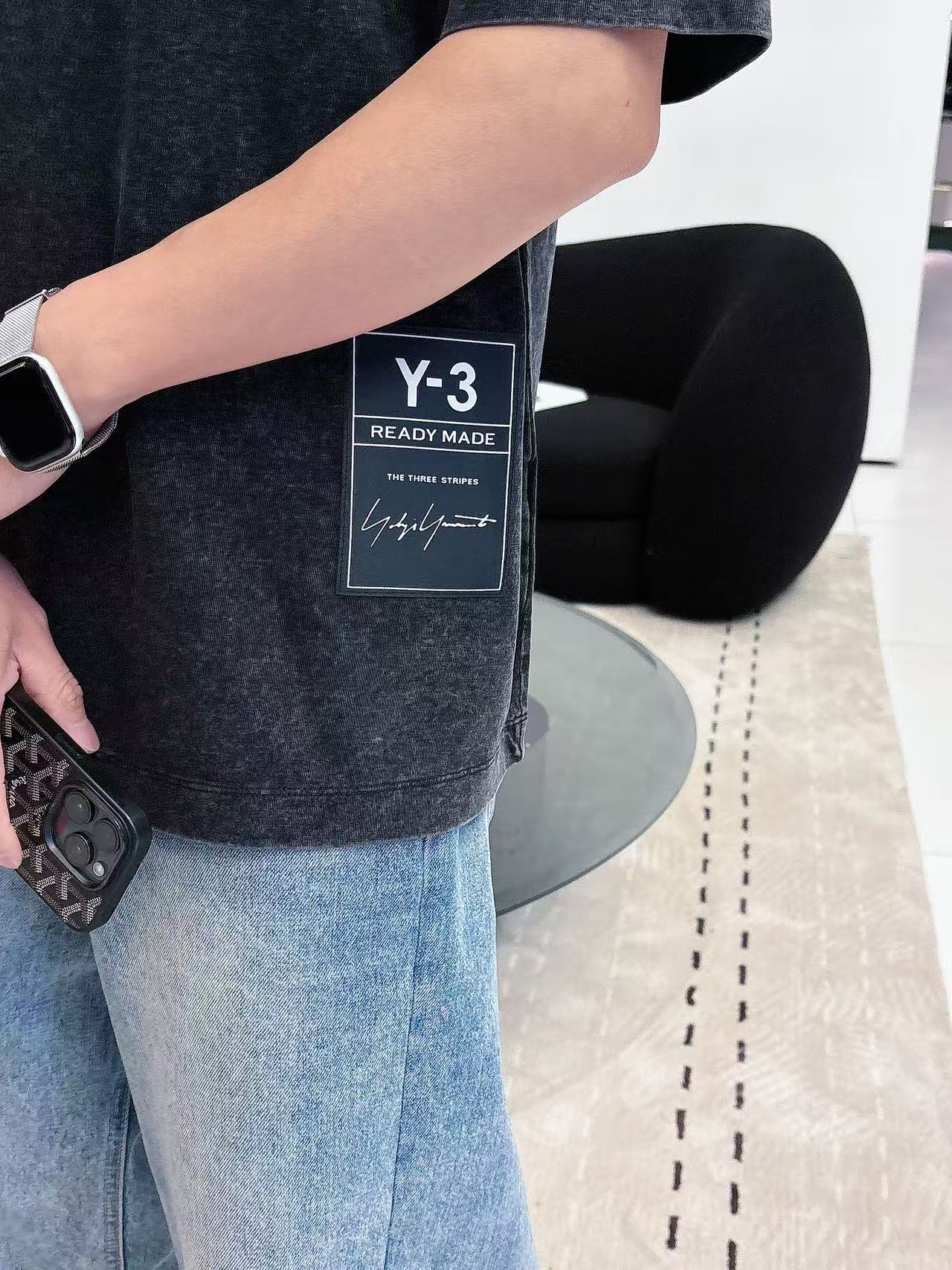 Y-3 * 𝟐6𝐬s 春夏休闲短袖定制面料 品牌经典LOGO 工艺精致 休闲百搭 【𝐒𝐢𝐳𝐞：码数】 S