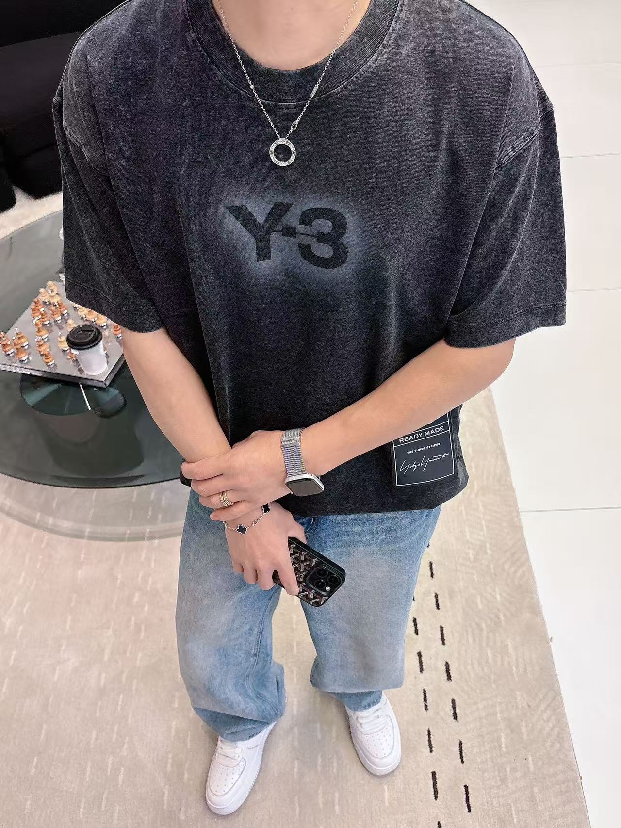 Y-3 * 𝟐6𝐬s 春夏休闲短袖定制面料 品牌经典LOGO 工艺精致 休闲百搭 【𝐒𝐢𝐳𝐞：码数】 S
