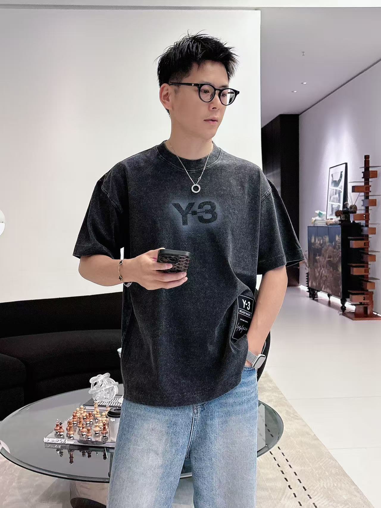 Y-3 * 𝟐6𝐬s 春夏休闲短袖定制面料 品牌经典LOGO 工艺精致 休闲百搭 【𝐒𝐢𝐳𝐞：码数】 S
