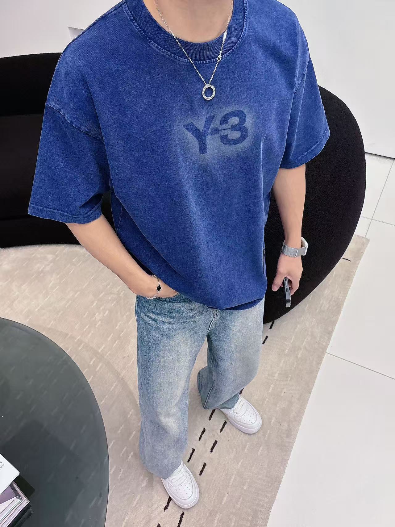 Y-3 * 𝟐6𝐬s 春夏休闲短袖定制面料 品牌经典LOGO 工艺精致 休闲百搭 【𝐒𝐢𝐳𝐞：码数】 S