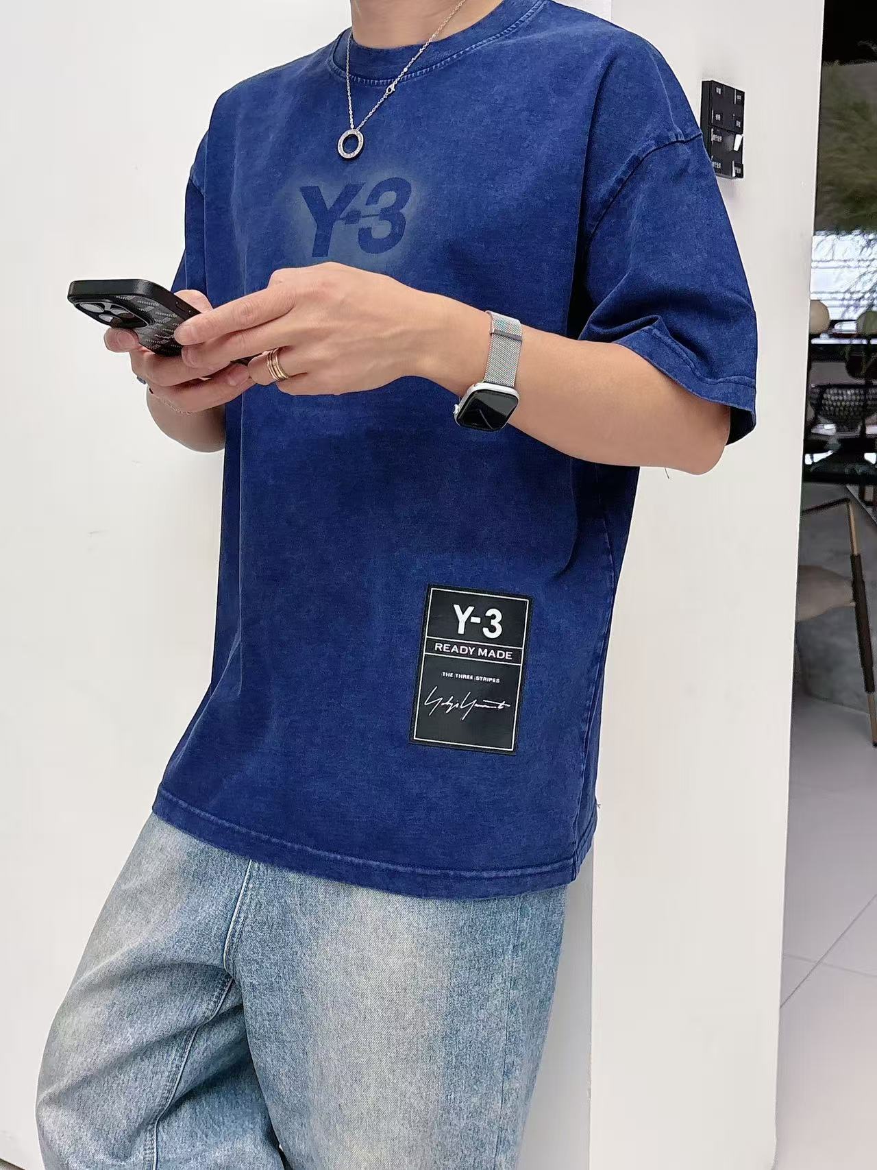Y-3 * 𝟐6𝐬s 春夏休闲短袖定制面料 品牌经典LOGO 工艺精致 休闲百搭 【𝐒𝐢𝐳𝐞：码数】 S