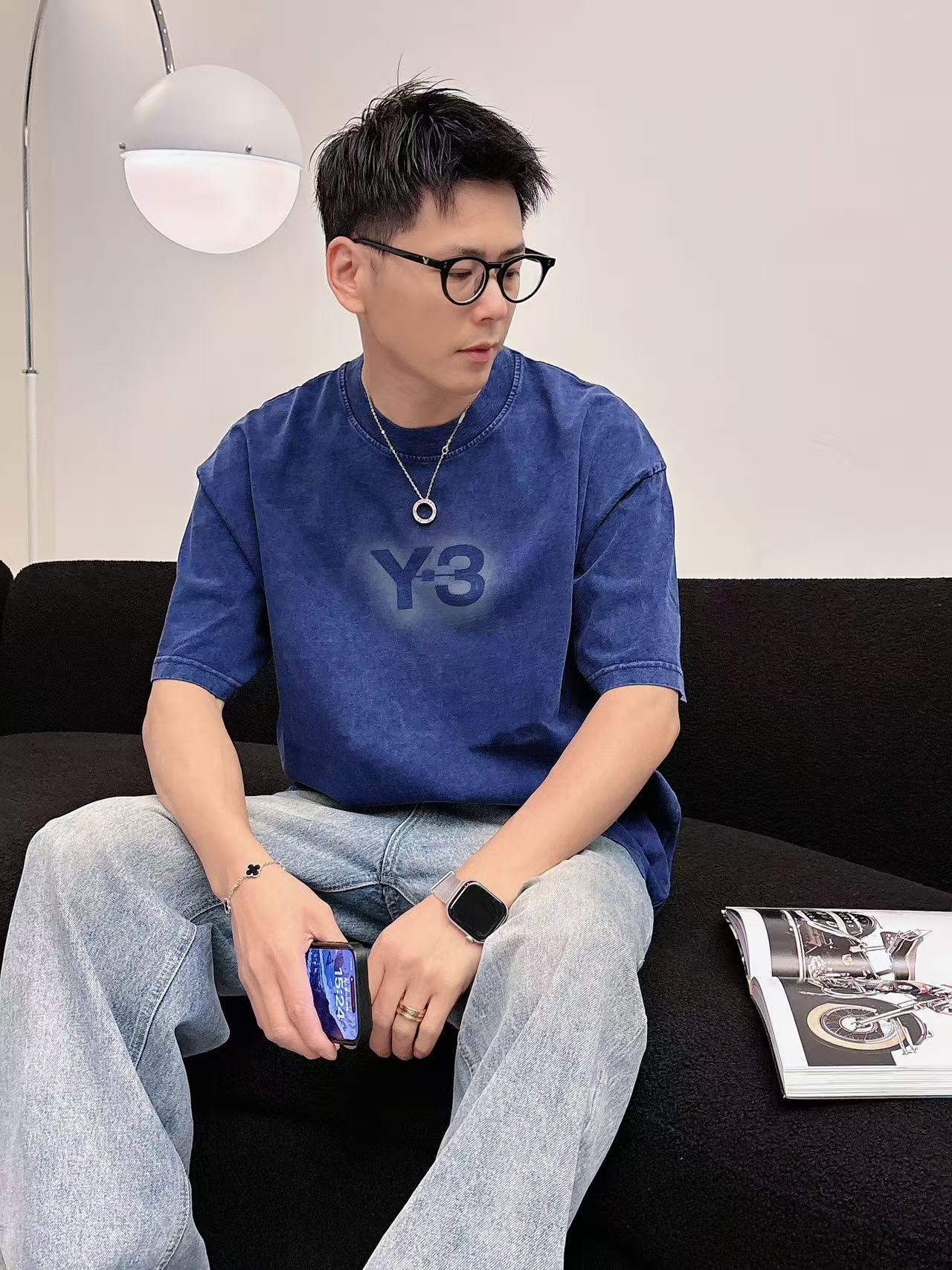 Y-3 * 𝟐6𝐬s 春夏休闲短袖定制面料 品牌经典LOGO 工艺精致 休闲百搭 【𝐒𝐢𝐳𝐞：码数】 S