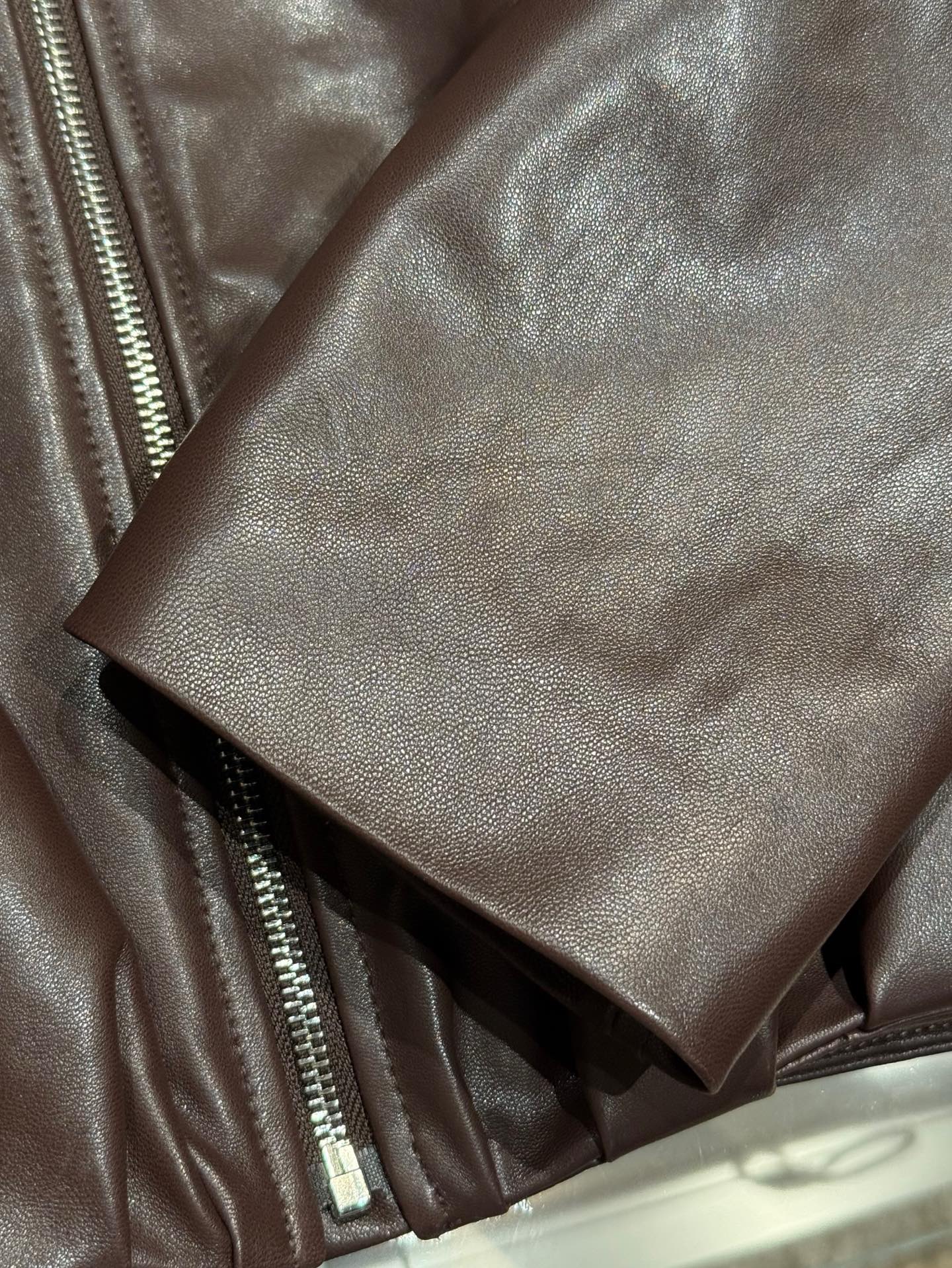 Loewe menn LOEWE kort lapel skinnjakke — photo 5
