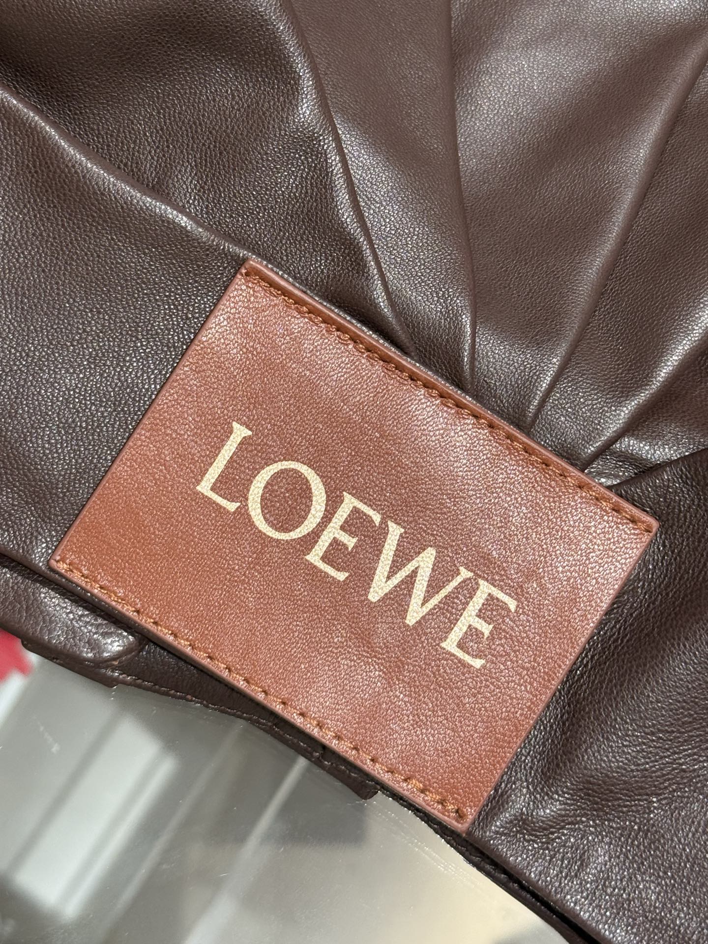 Loewe menn LOEWE kort lapel skinnjakke — photo 9