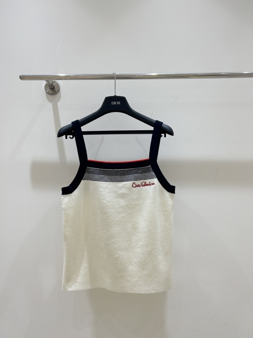 Valentino Color Block Embroidered Letter Tank Top - Summer Essential 1 Valentino Color Block Embroidered Letter Tank Top - Summer Essential