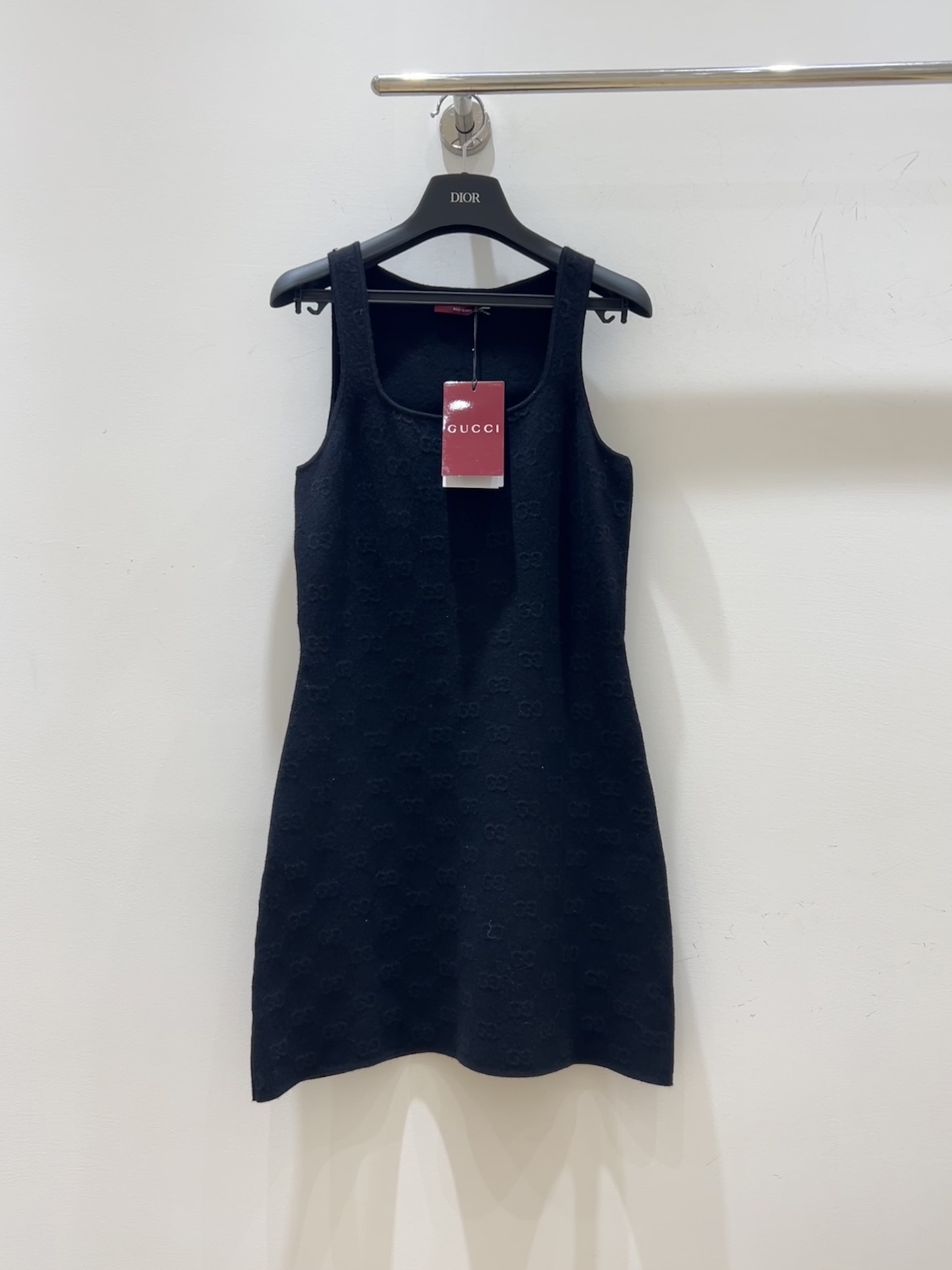 NO:797767,[New for summer] Gucci black vest dress, all over letter jacquard design, vest style, fashionable and simple, a refreshing summer must-have!  Slim and high-end,,gucci,gucci,skirts,19860909【夏季上新】Gucci古驰黑色背心连衣裙,满身字母提花设计,背心款式,时尚简约,清爽一夏必备款！显瘦高级,,gucci,gucci,skirts,,Women's clothing
