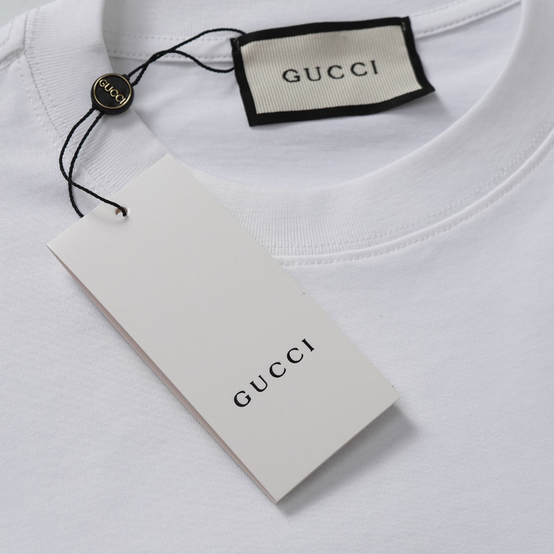 Gucci Double G Logo Embroidered Short Sleeve T-Shirt – Spring/Summer 2021 Collection - 图片 5