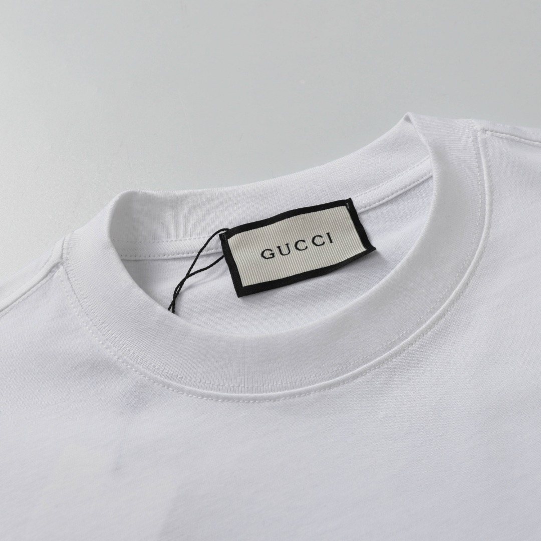 Gucci Double G Logo Embroidered Short Sleeve T-Shirt – Spring/Summer 2021 Collection - 图片 4
